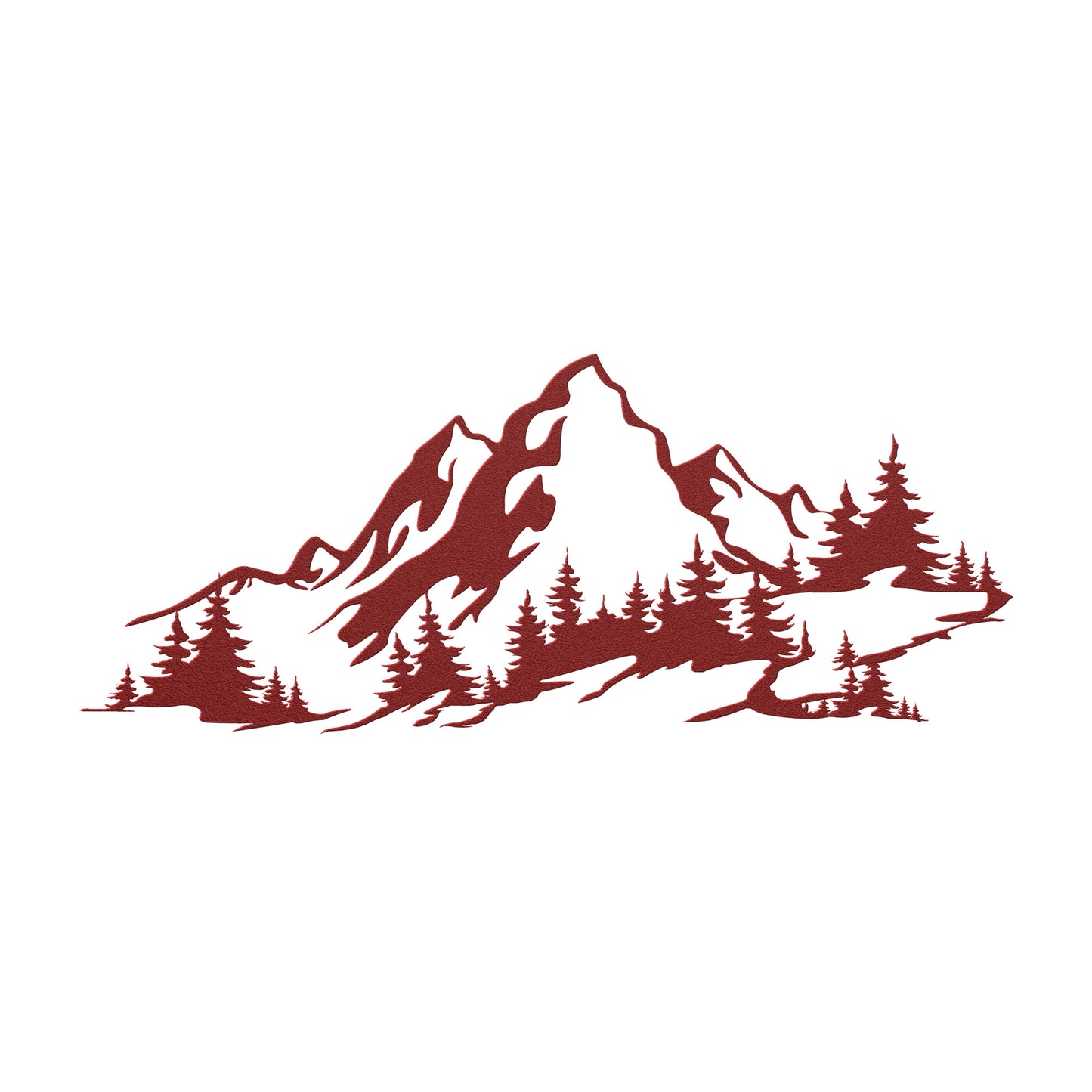 Beautiful Winter Mountain Metal Wall Art