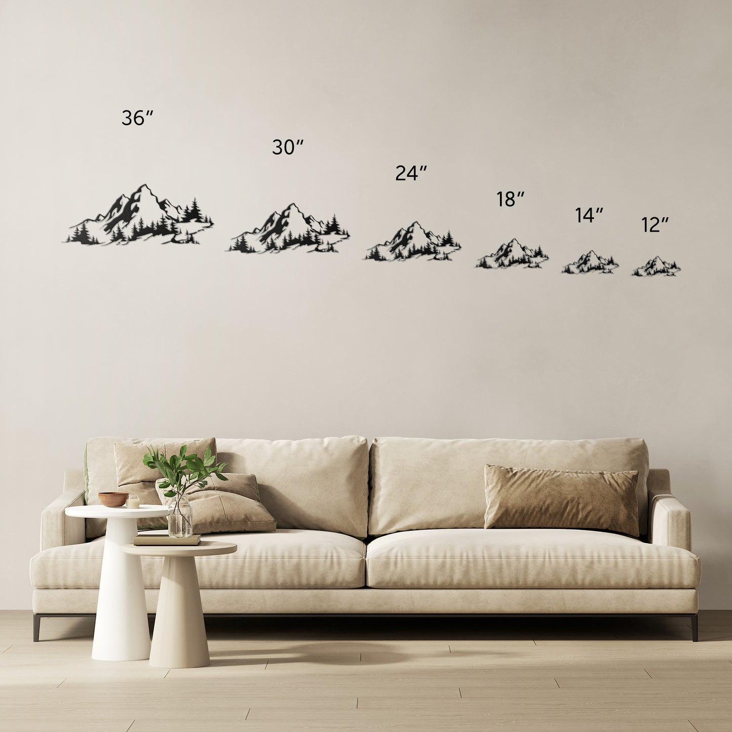 Beautiful Winter Mountain Metal Wall Art