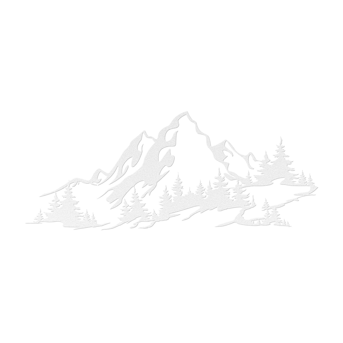 Beautiful Winter Mountain Metal Wall Art