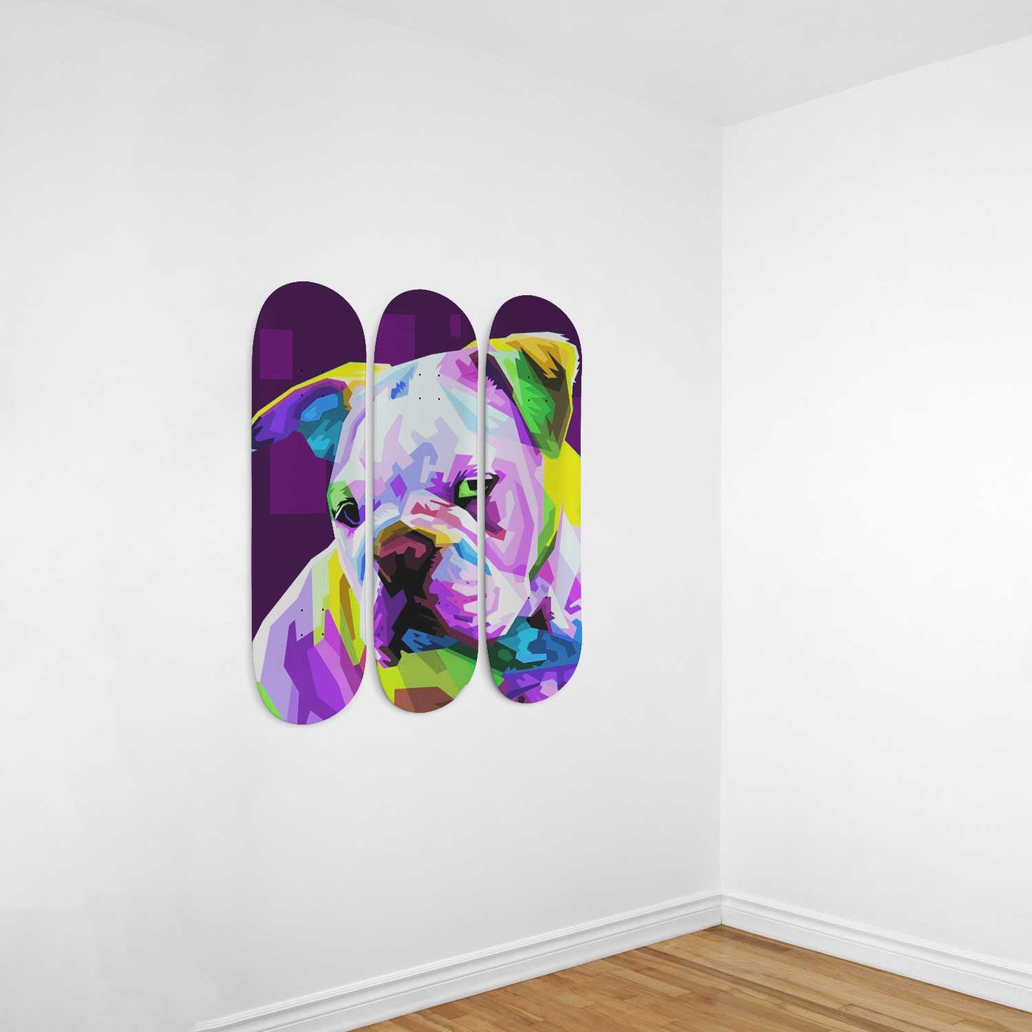 Cute Dog #3.0 3-Deck Skateboard Wall Art