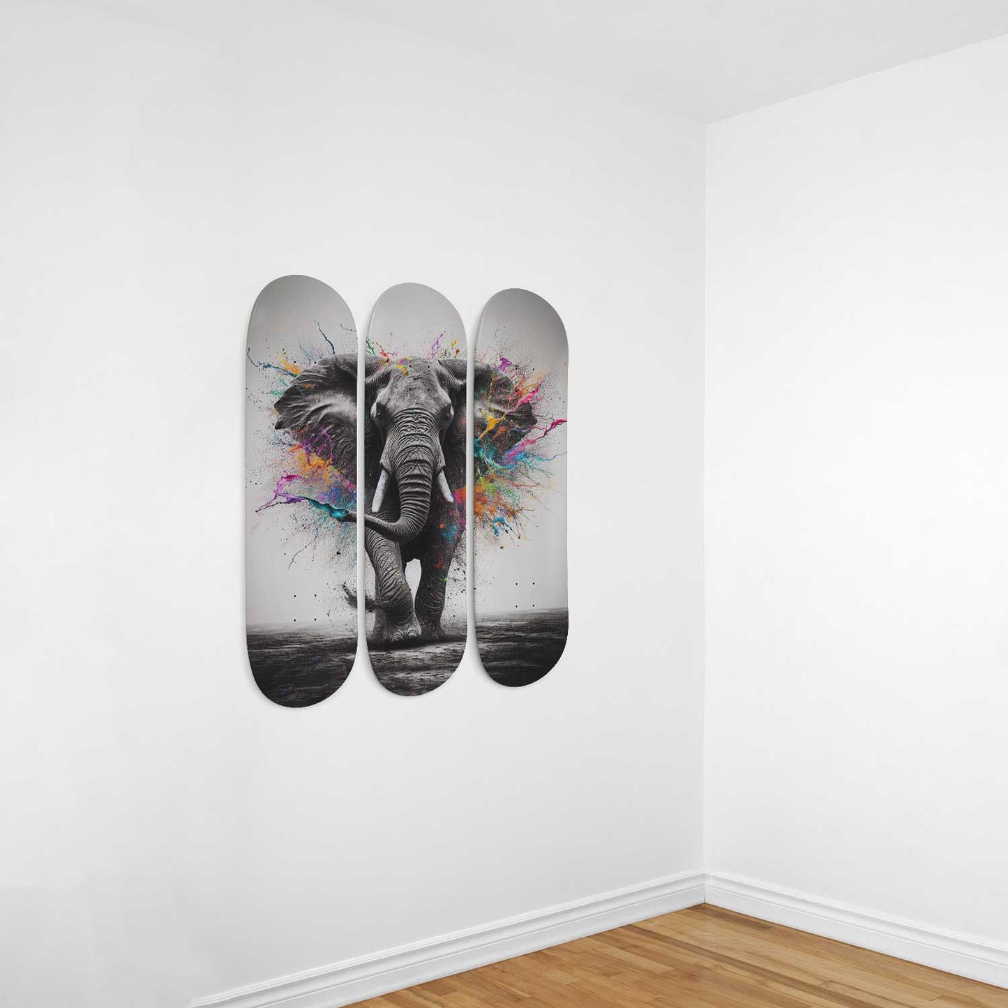Elephant#1.0 3-Deck Skateboard Wall Art