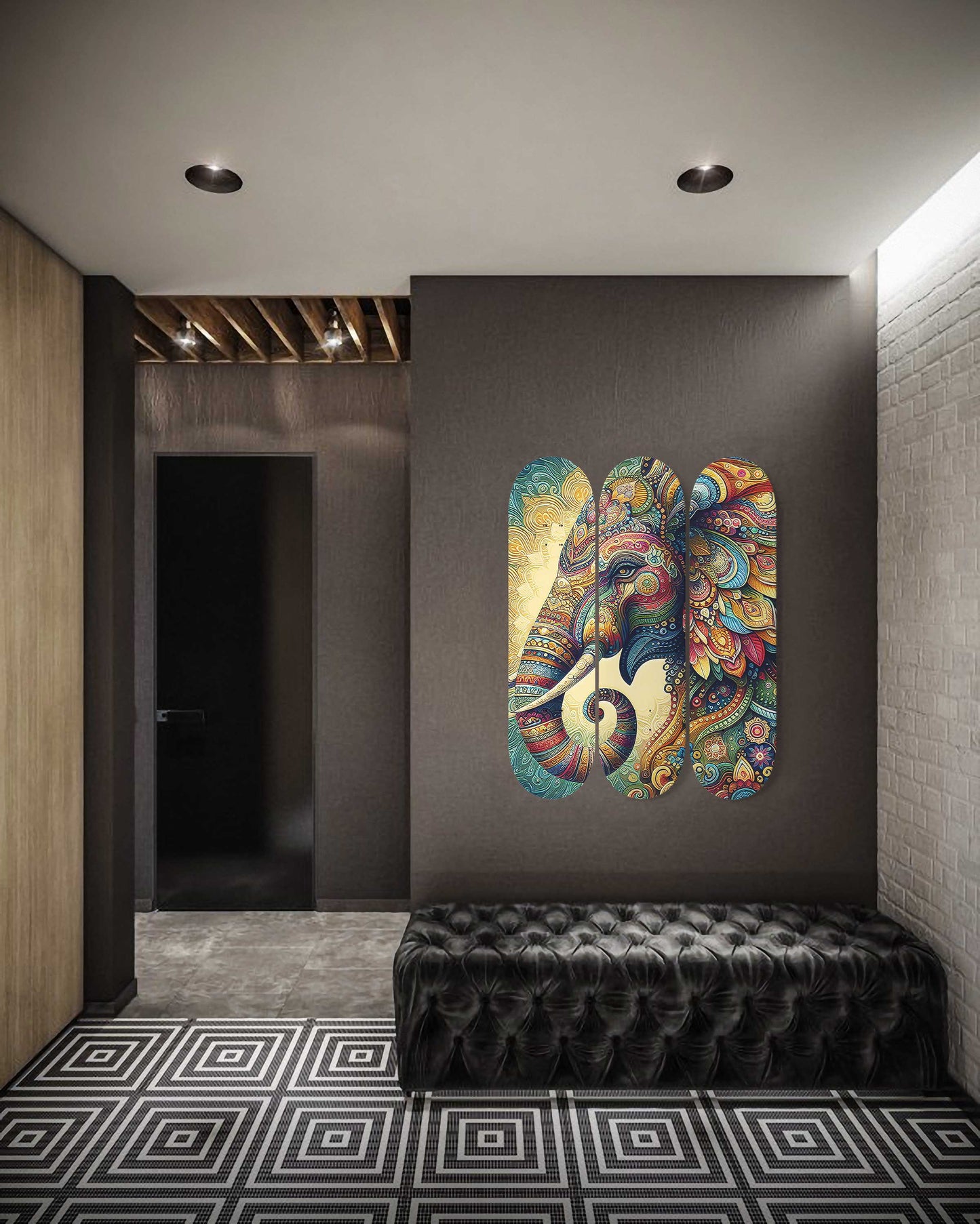 Elephant#3.0 3-Deck Skateboard Wall Art