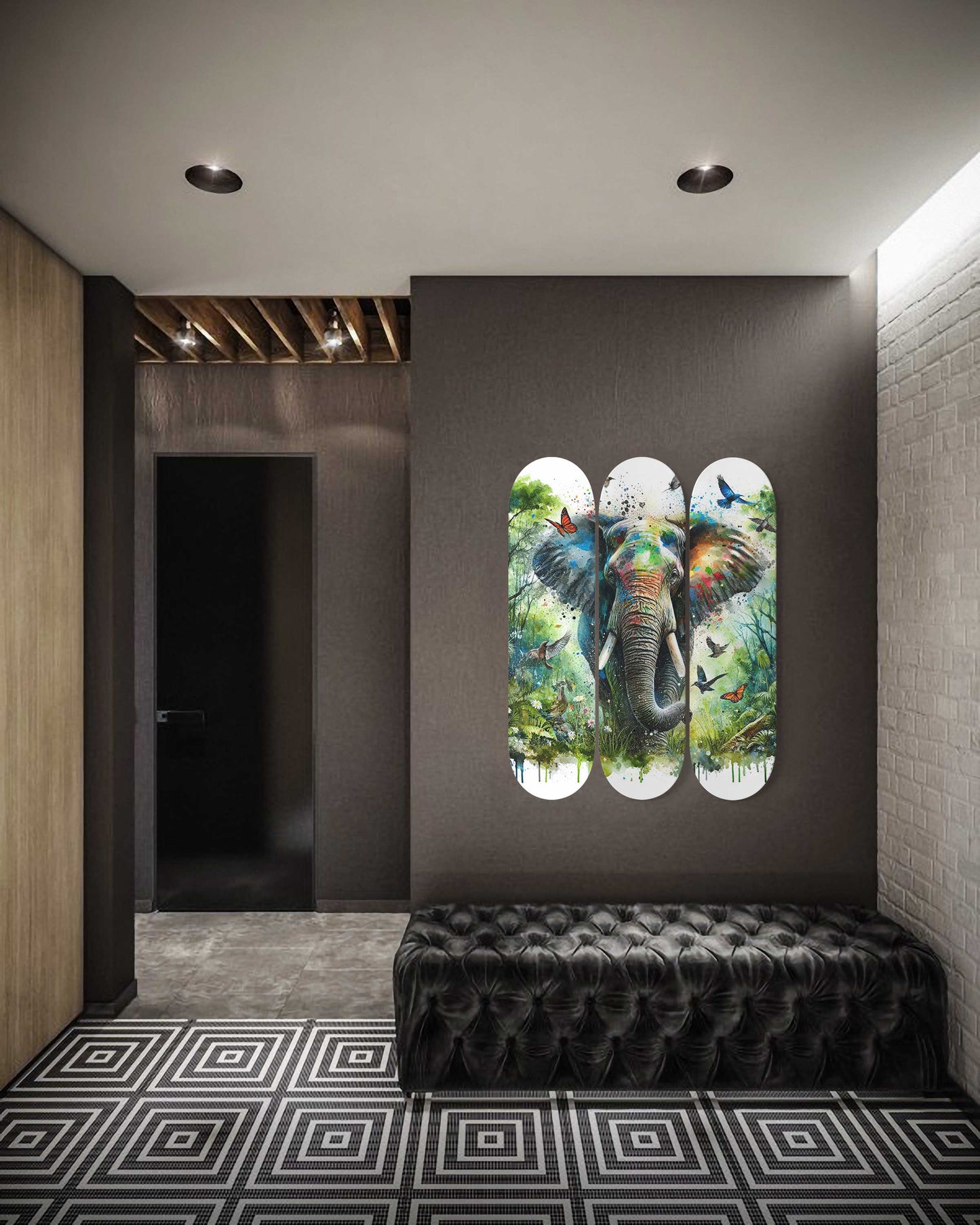 Elephant#4.0 3-Deck Skateboard Wall Art