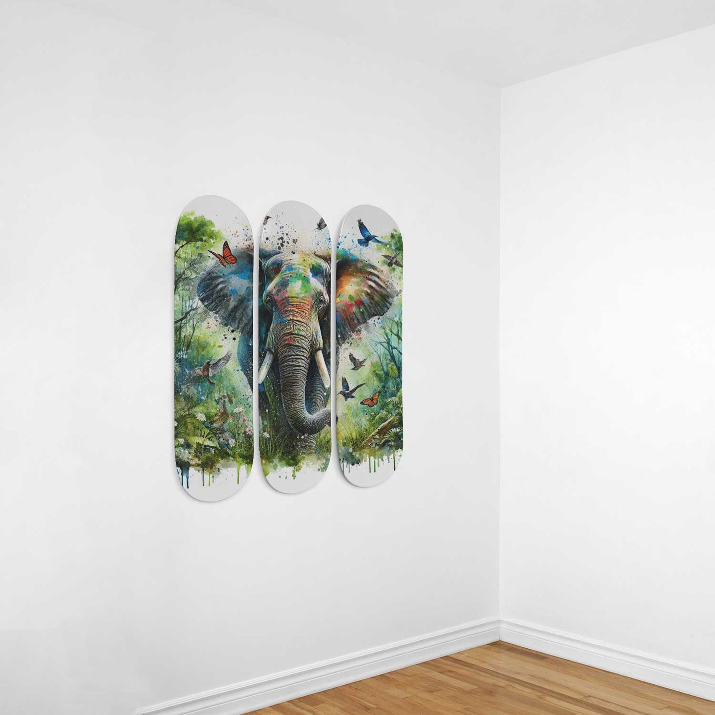 Elephant#4.0 3-Deck Skateboard Wall Art