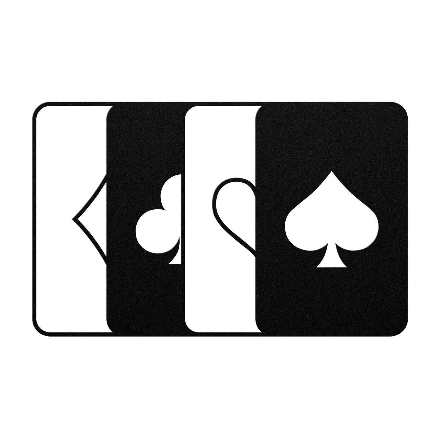 Four Suit Ace Metal Wall Art