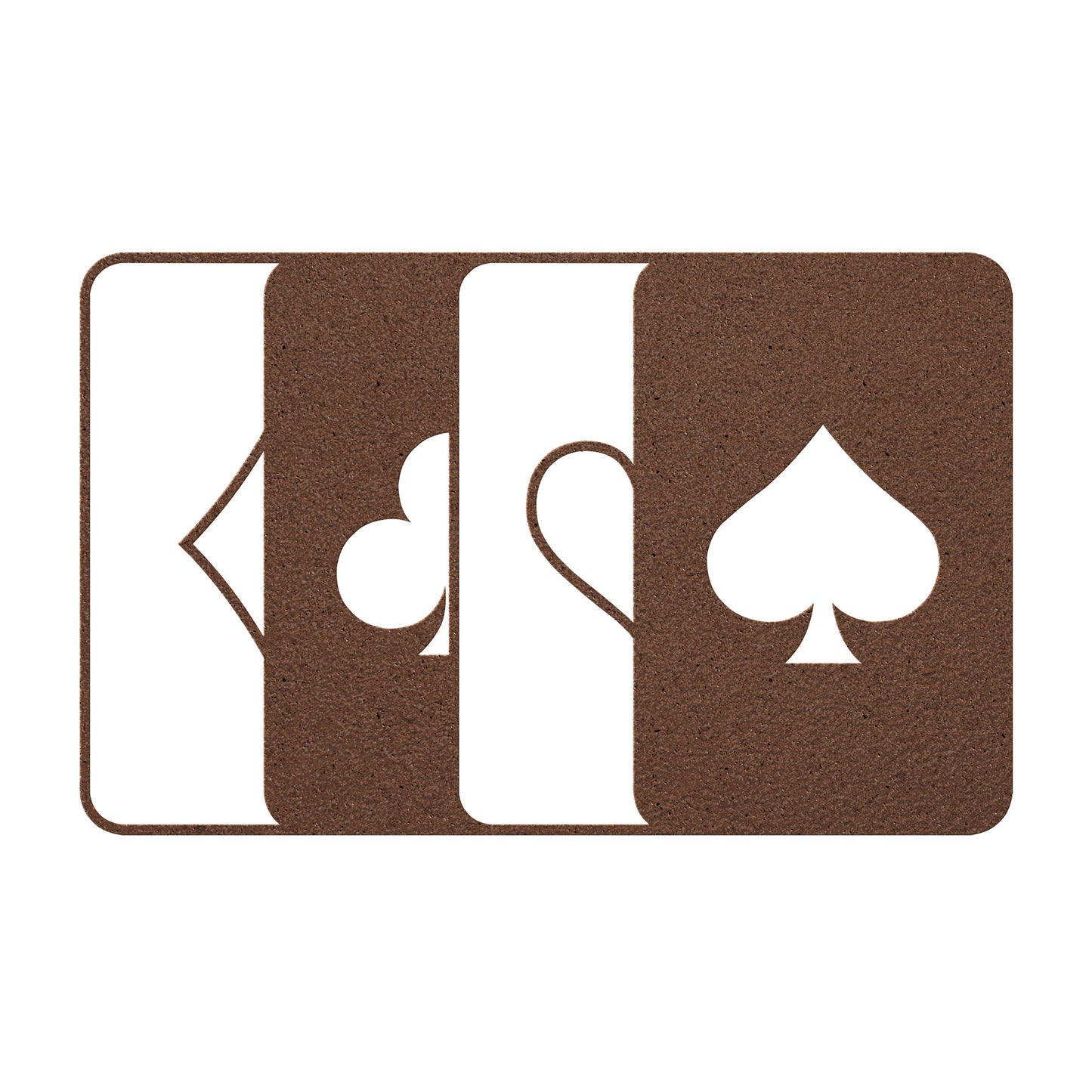 Four Suit Ace Metal Wall Art