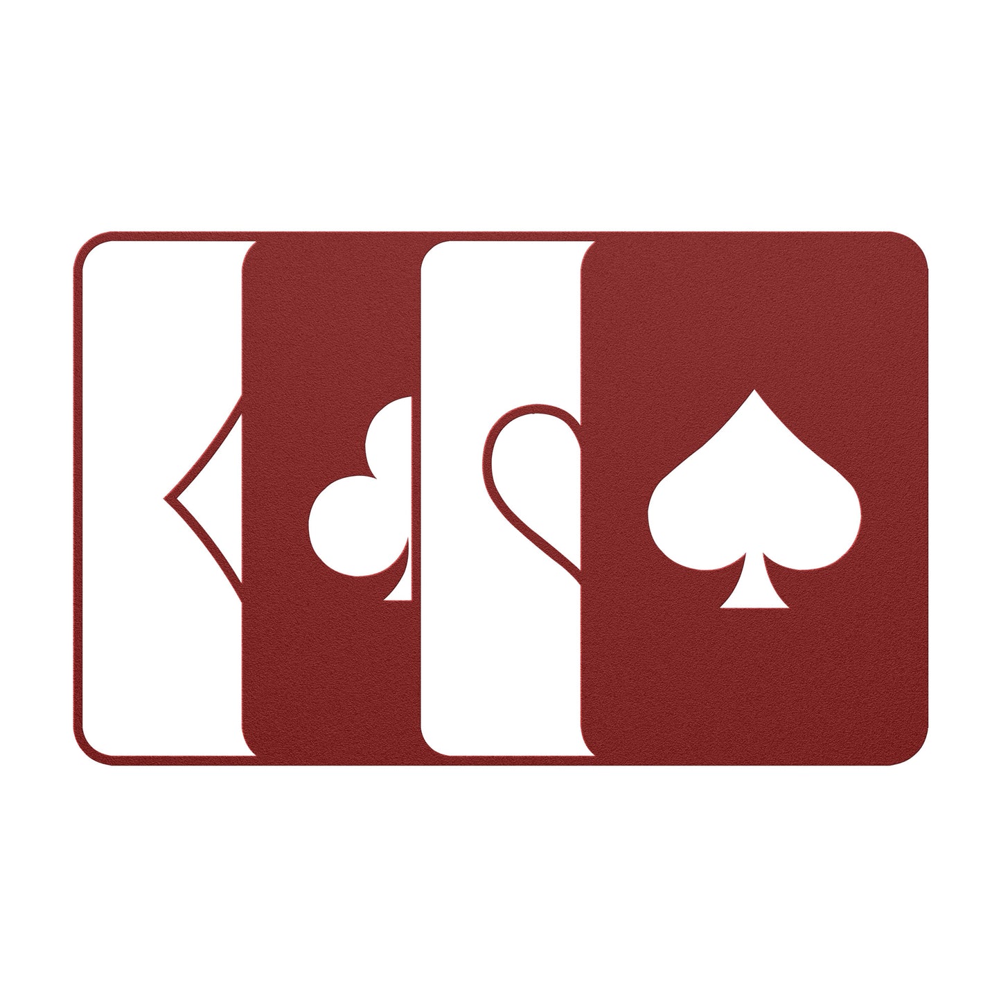 Four Suit Ace Metal Wall Art