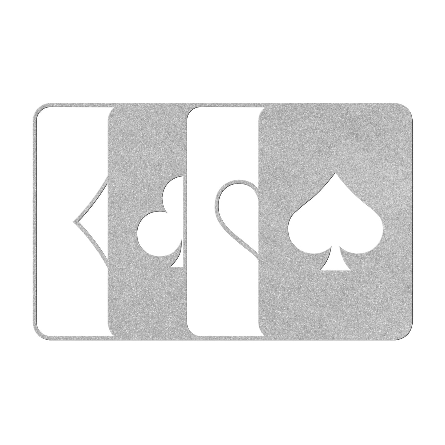 Four Suit Ace Metal Wall Art