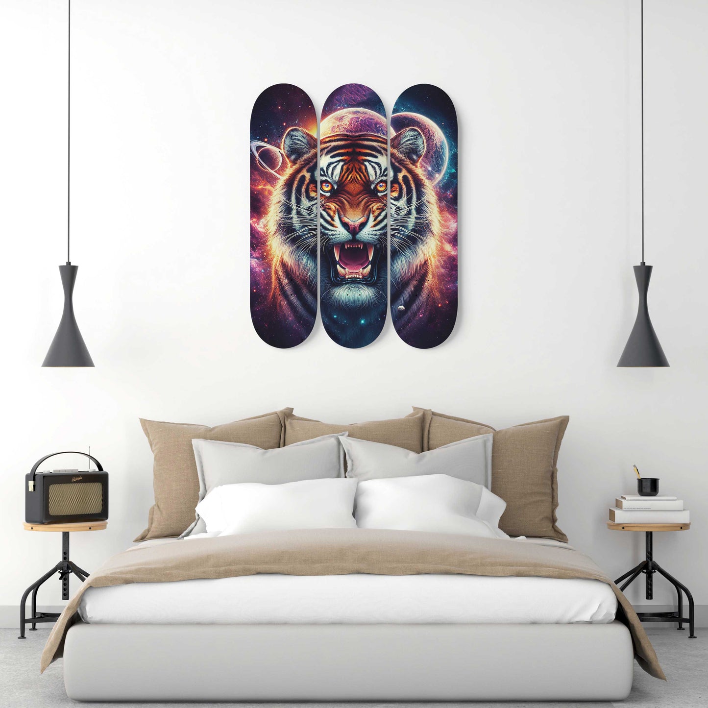 Galaxy Tiger #1.0 3-Deck Skateboard Wall Art