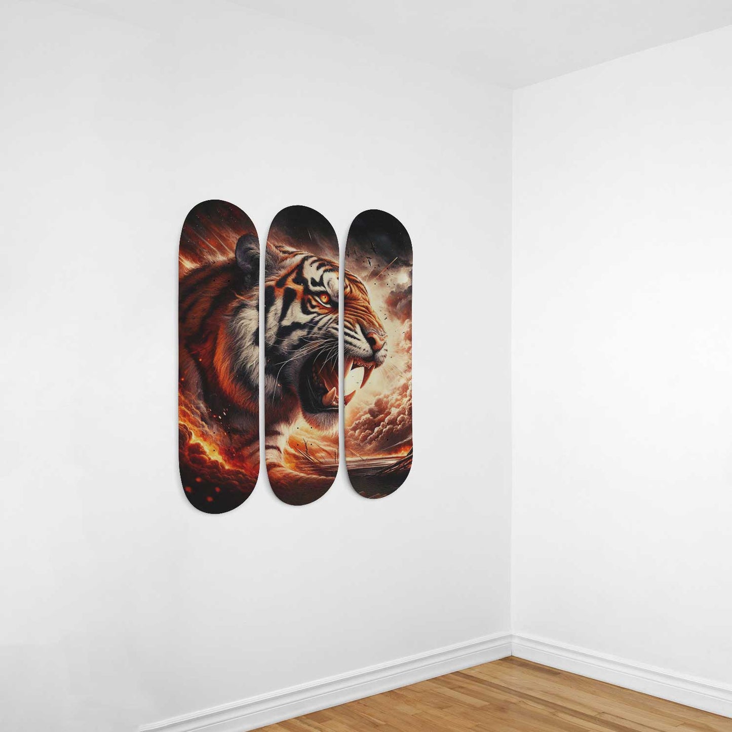 Galaxy Tiger#3.0 3-Deck Skateboard Wall Art