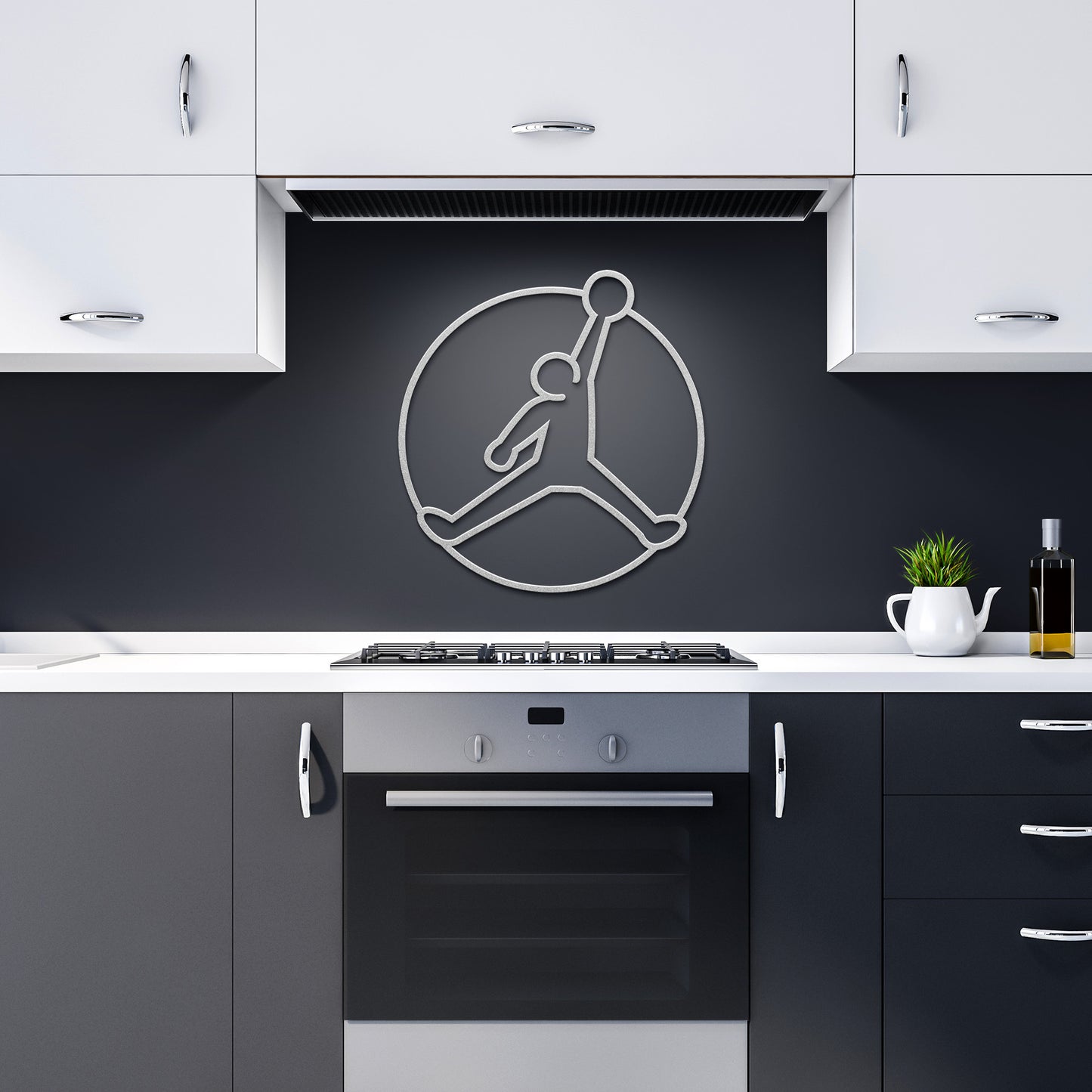 Keith Haring Style AIR JORDAN Basketball Metal Wall Art