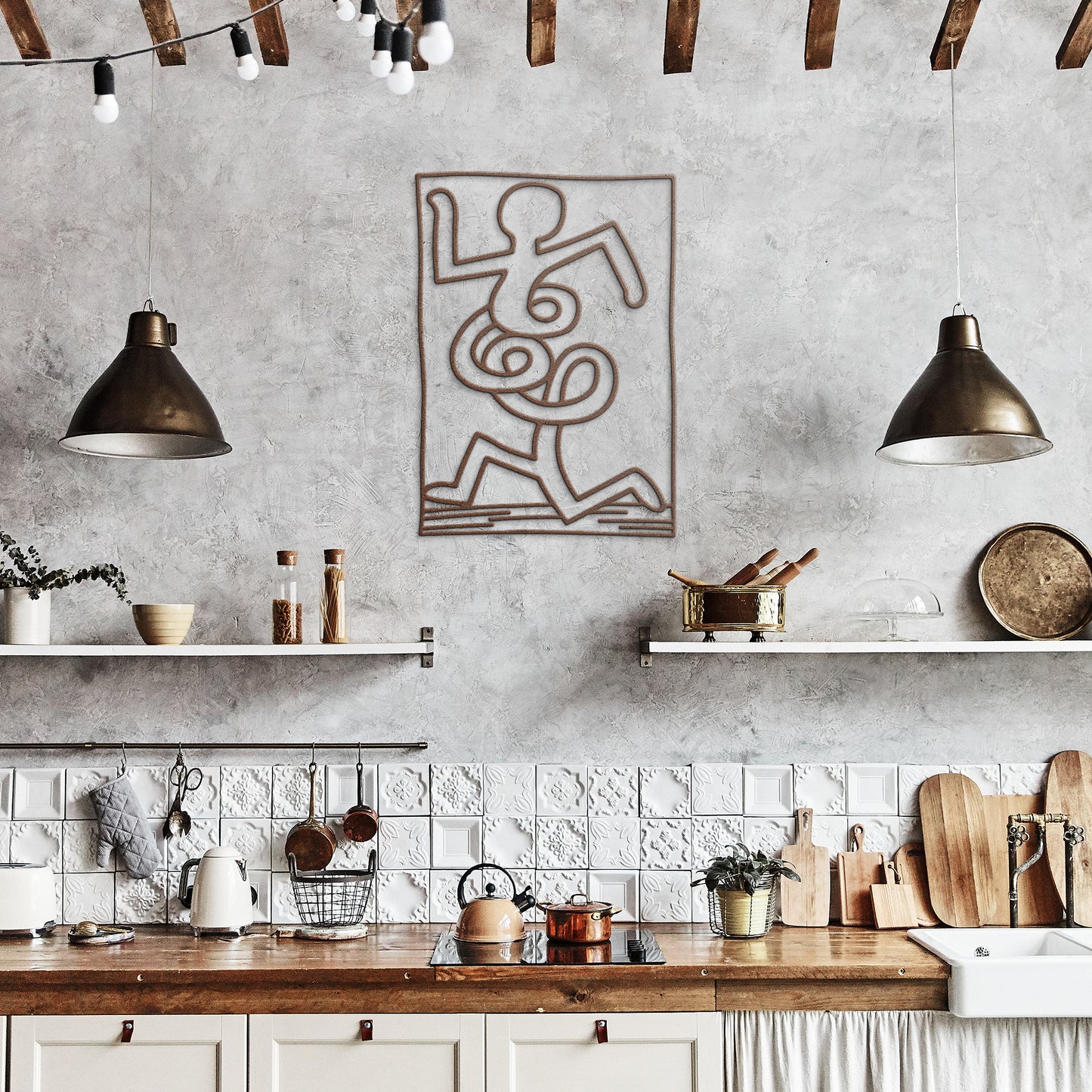 Keith Haring Montreux Jazz Metal Wall Art