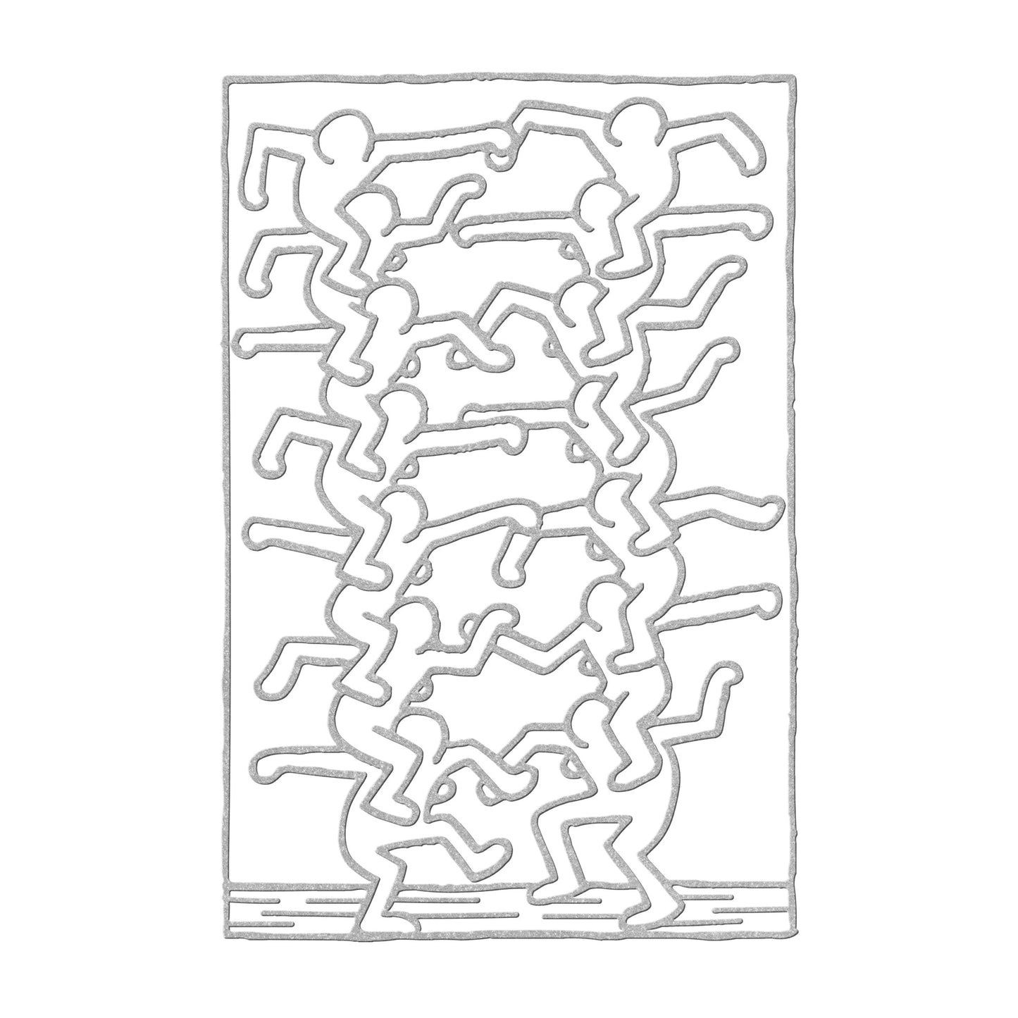 Keith Haring People Ladder Metal Wall Art