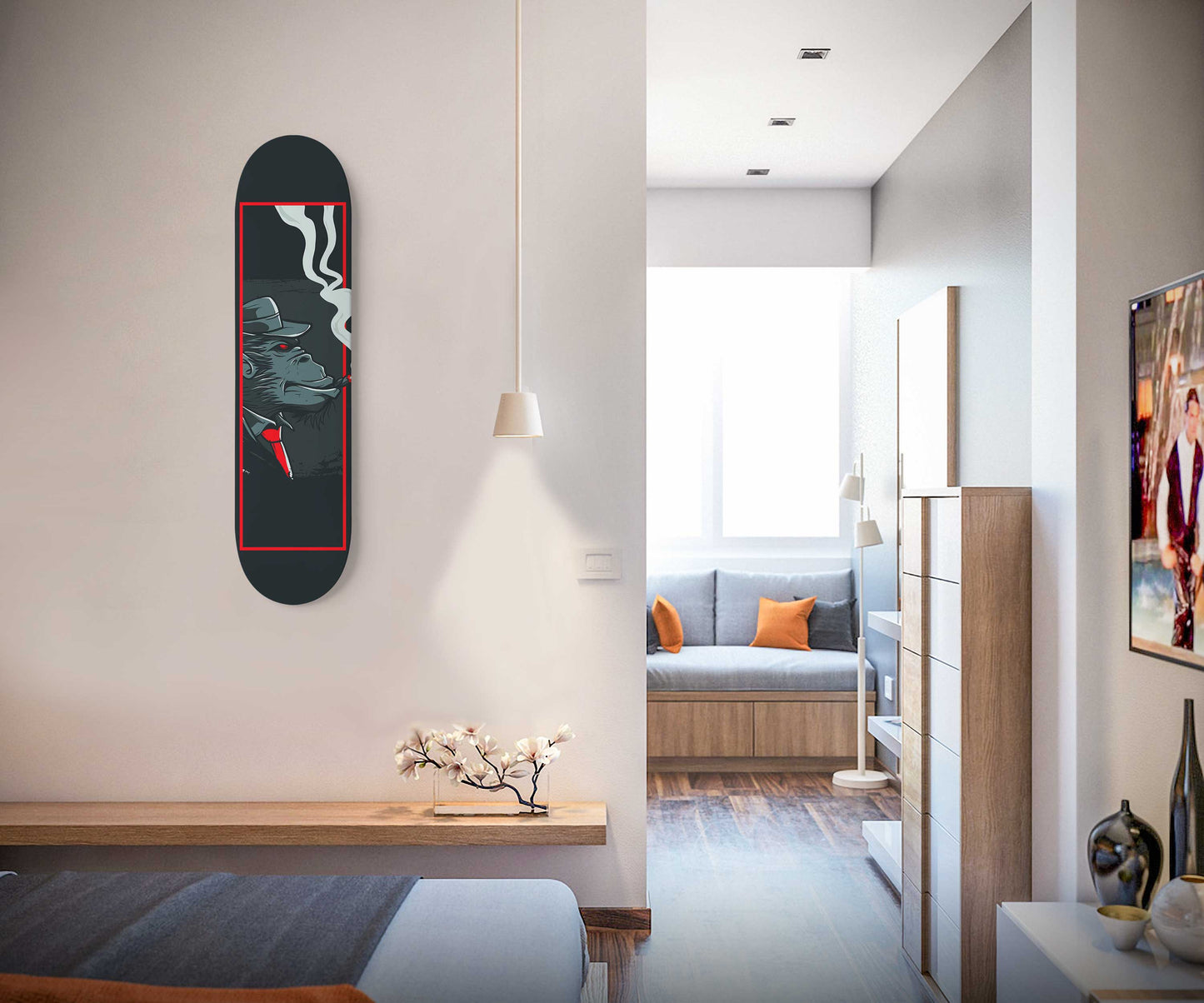 Mafia Gorilla Skateboard Wall Art