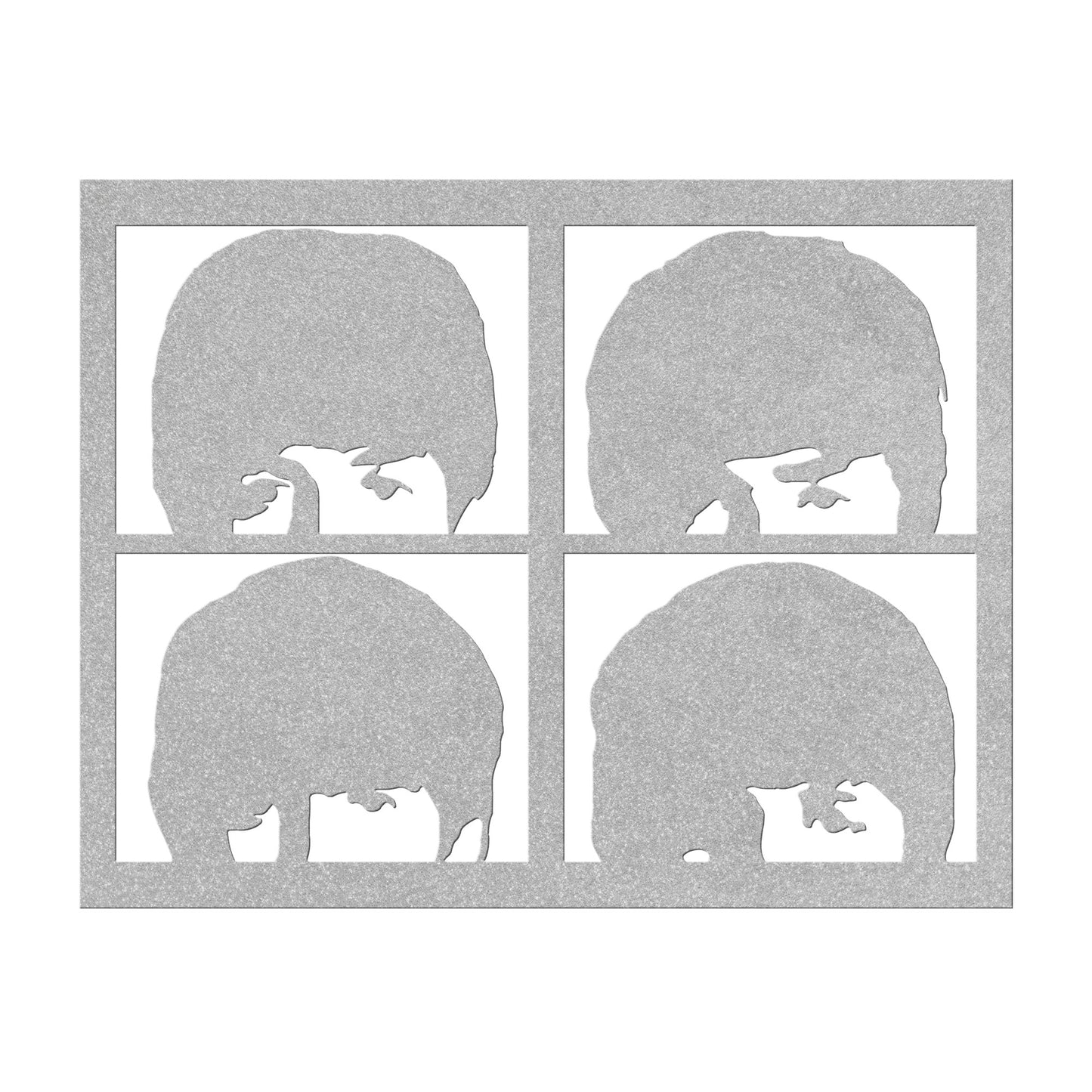 Peeking Eye Beatles Band Metal Wall Art