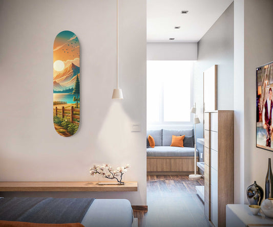 Pine Tree 1-Deck Skateboard Wall Art