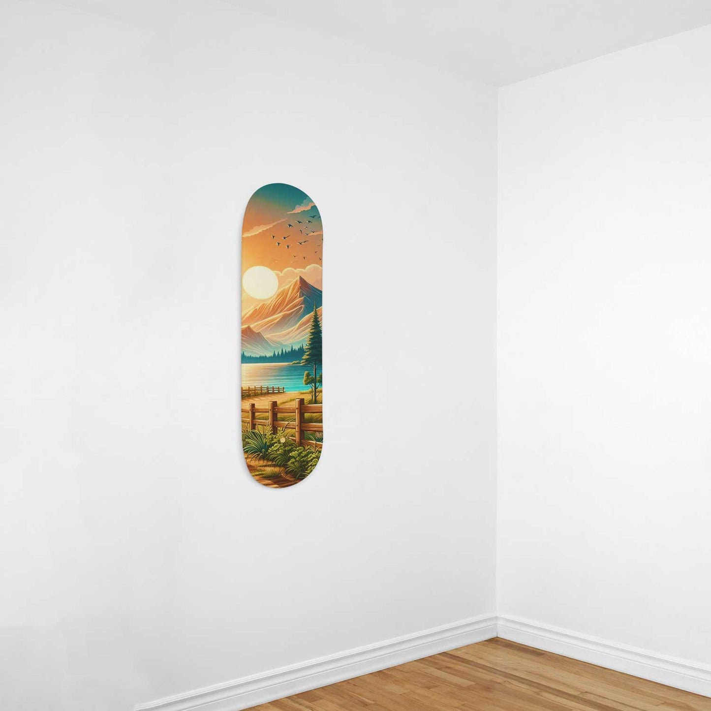 Pine Tree 1-Deck Skateboard Wall Art