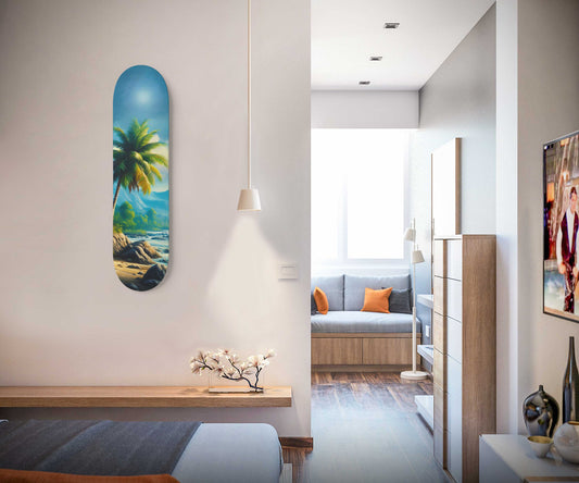 River 1-Deck Skateboard Wall Art