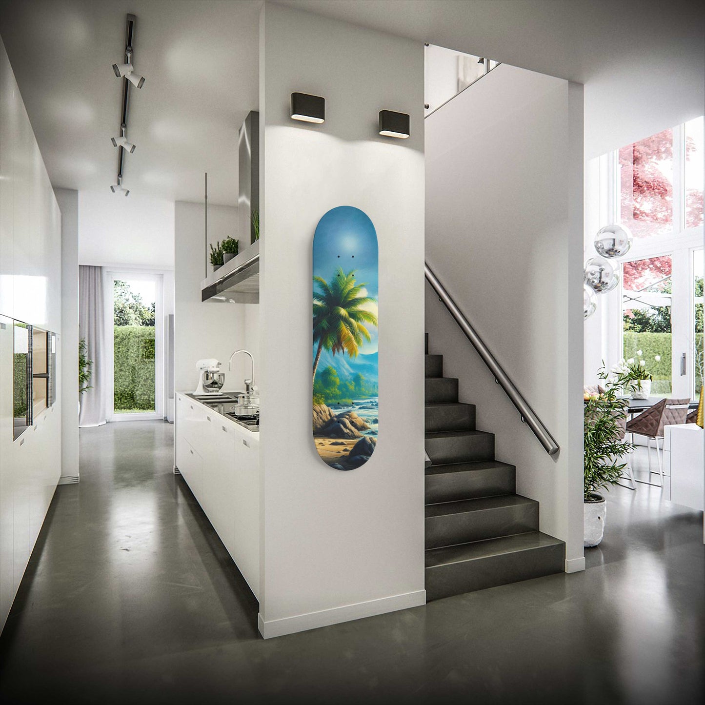 River 1-Deck Skateboard Wall Art