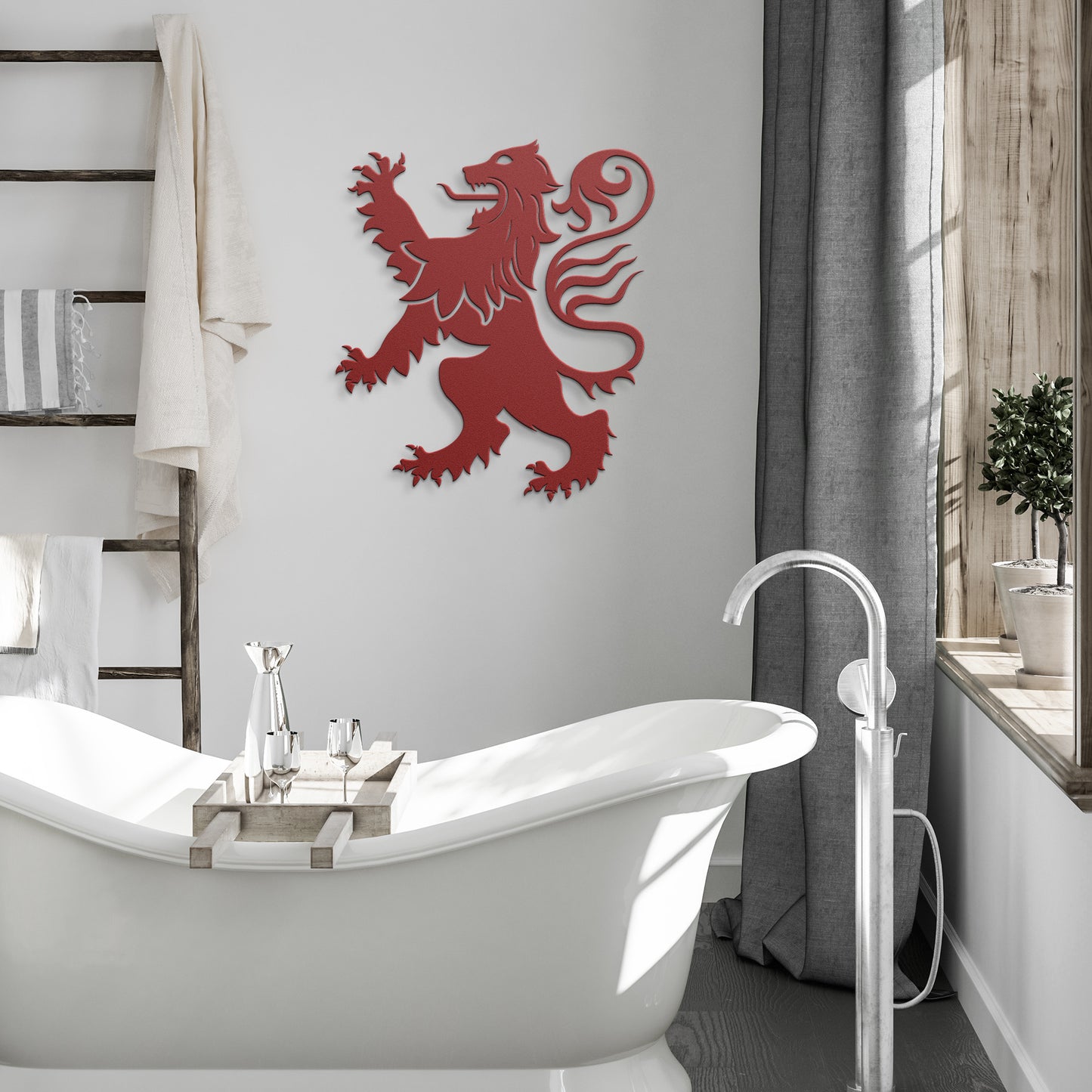 Scottish Lion Rampant Metal Wall Art