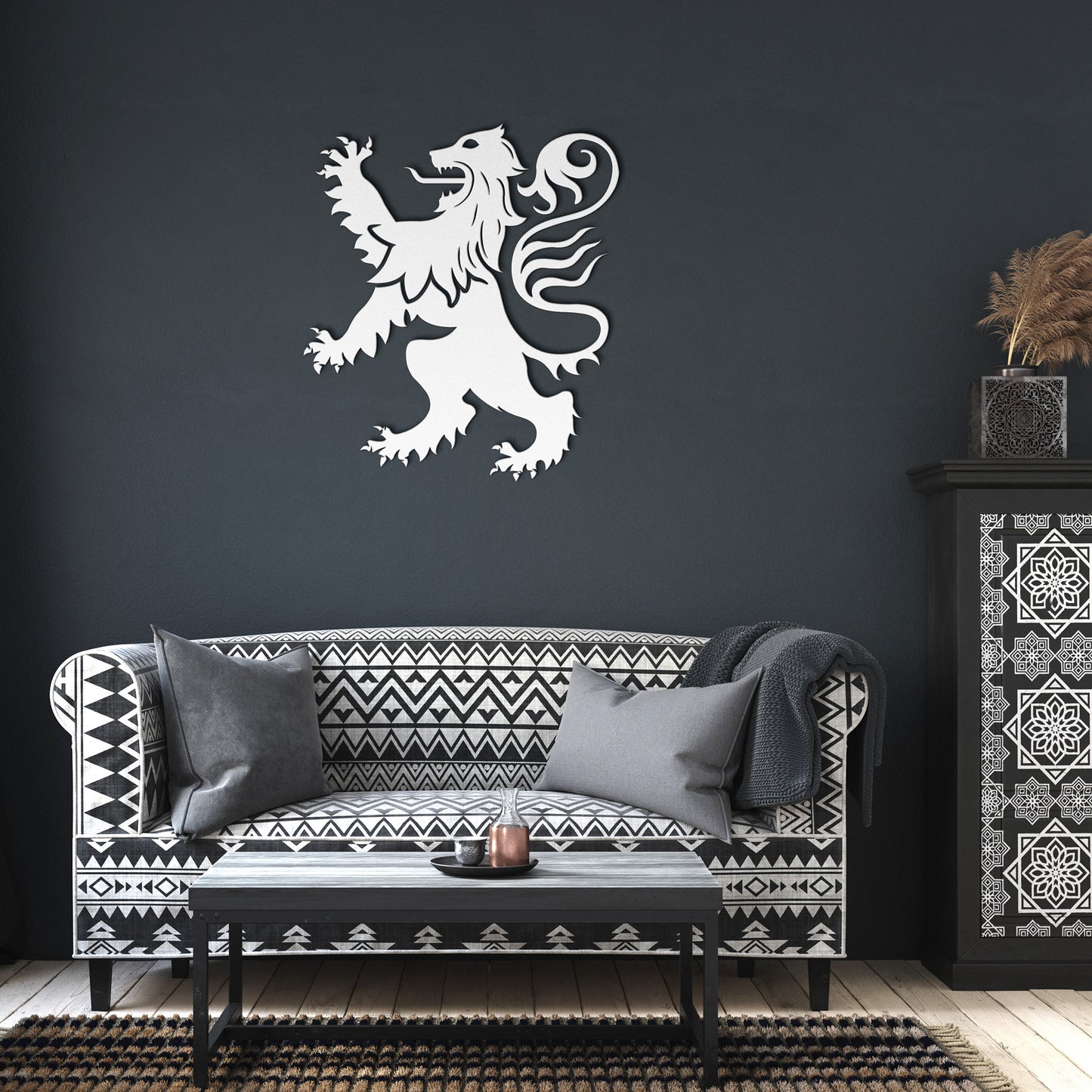 Scottish Lion Rampant Metal Wall Art
