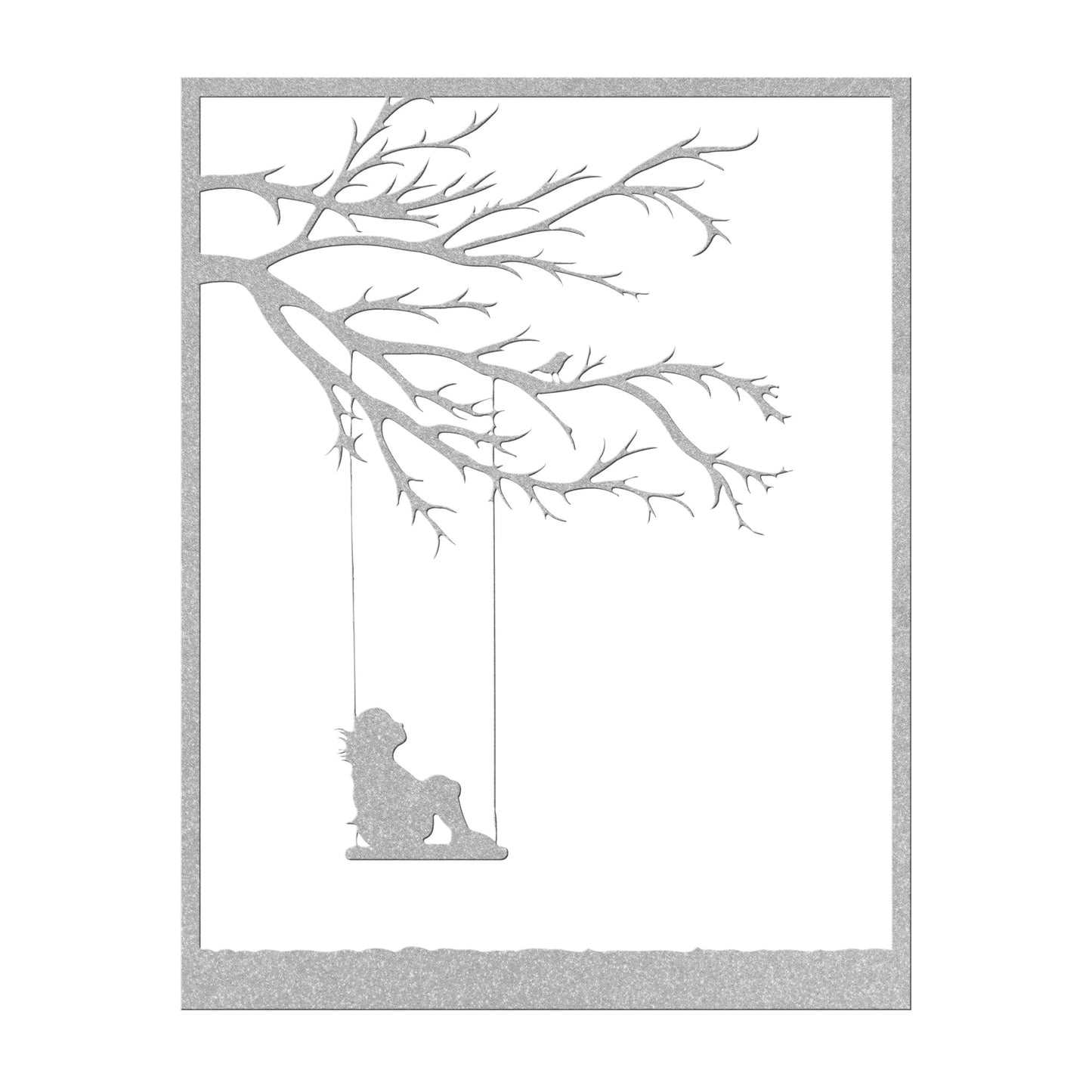 Swinging in Silence Metal Wall Art