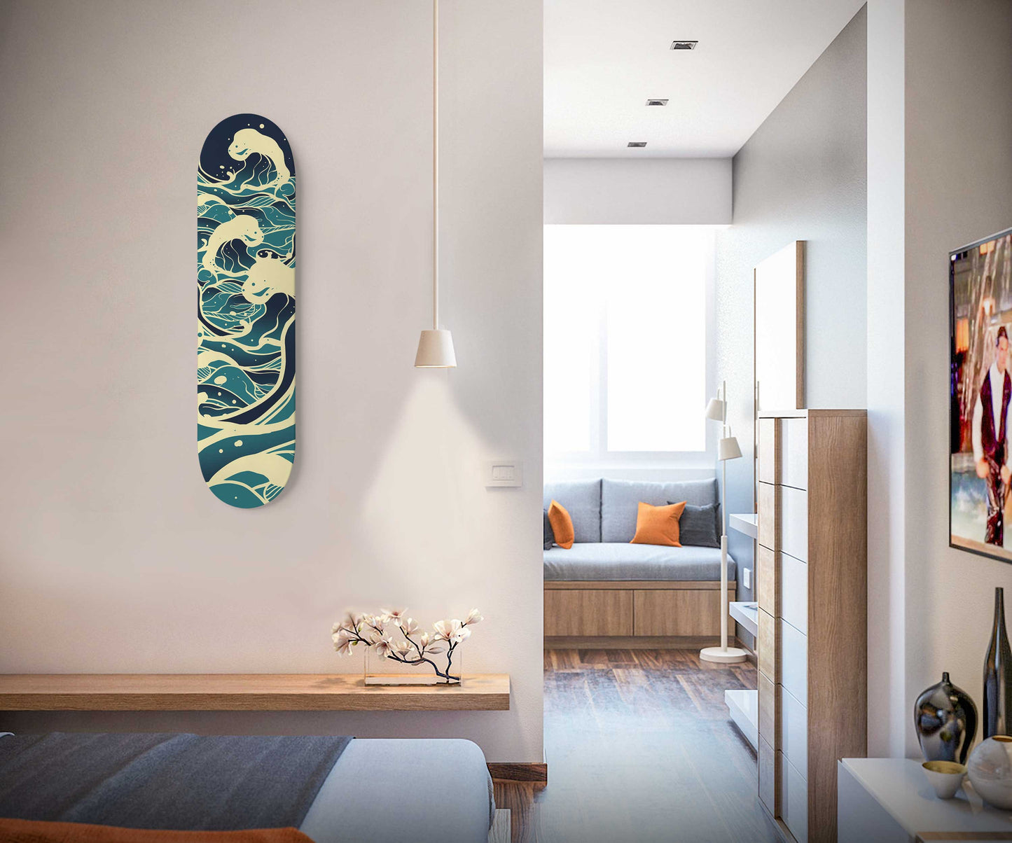 The Great Storm Skateboard Wall Art