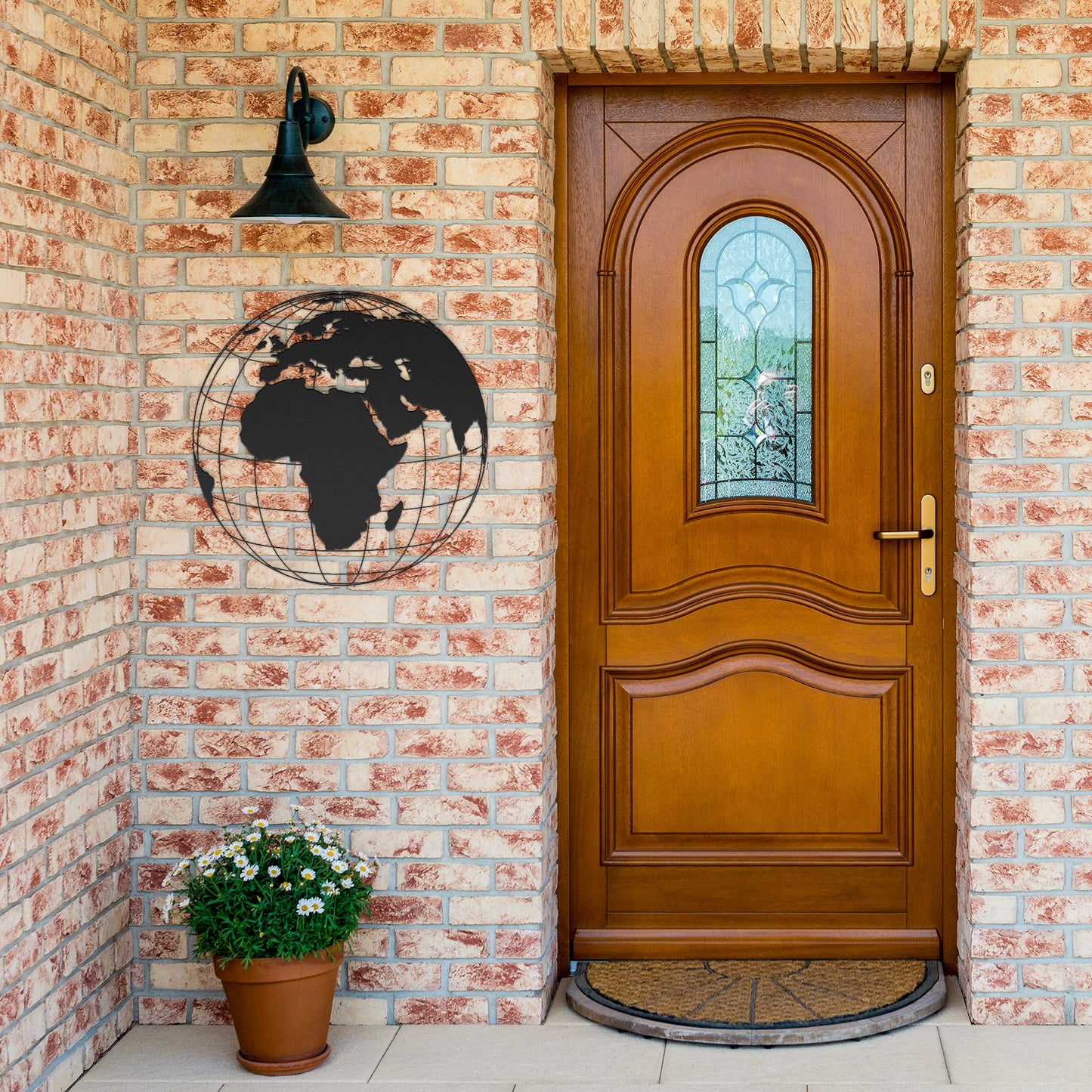 Transparent Earth Metal Wall Art