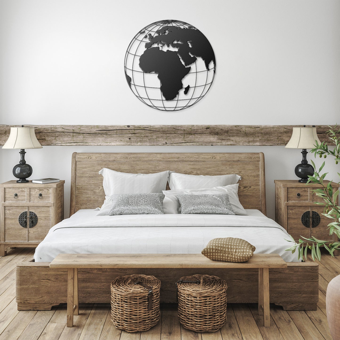 Transparent Earth Metal Wall Art