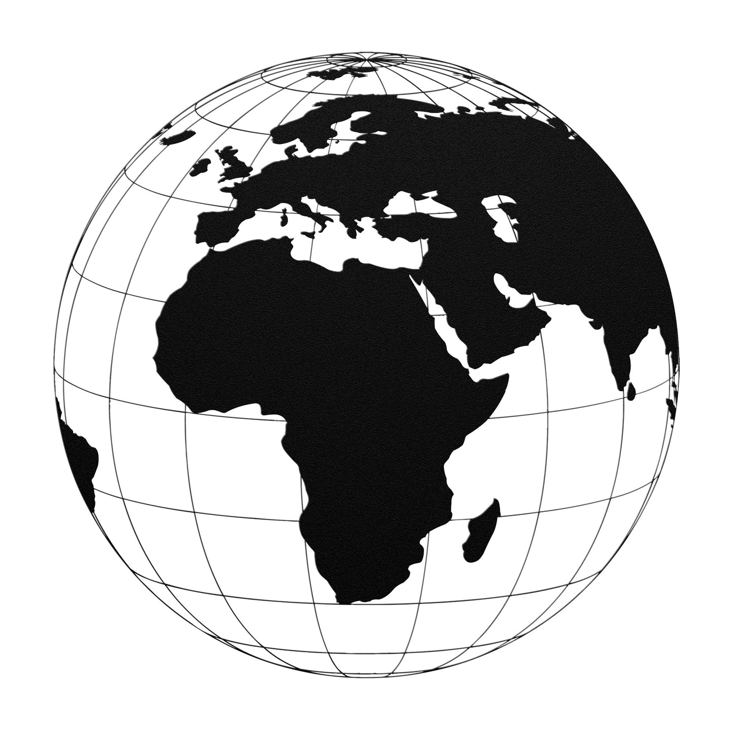 Transparent Earth Metal Wall Art