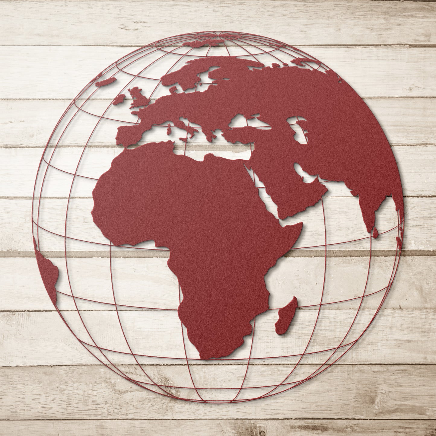 Transparent Earth Metal Wall Art