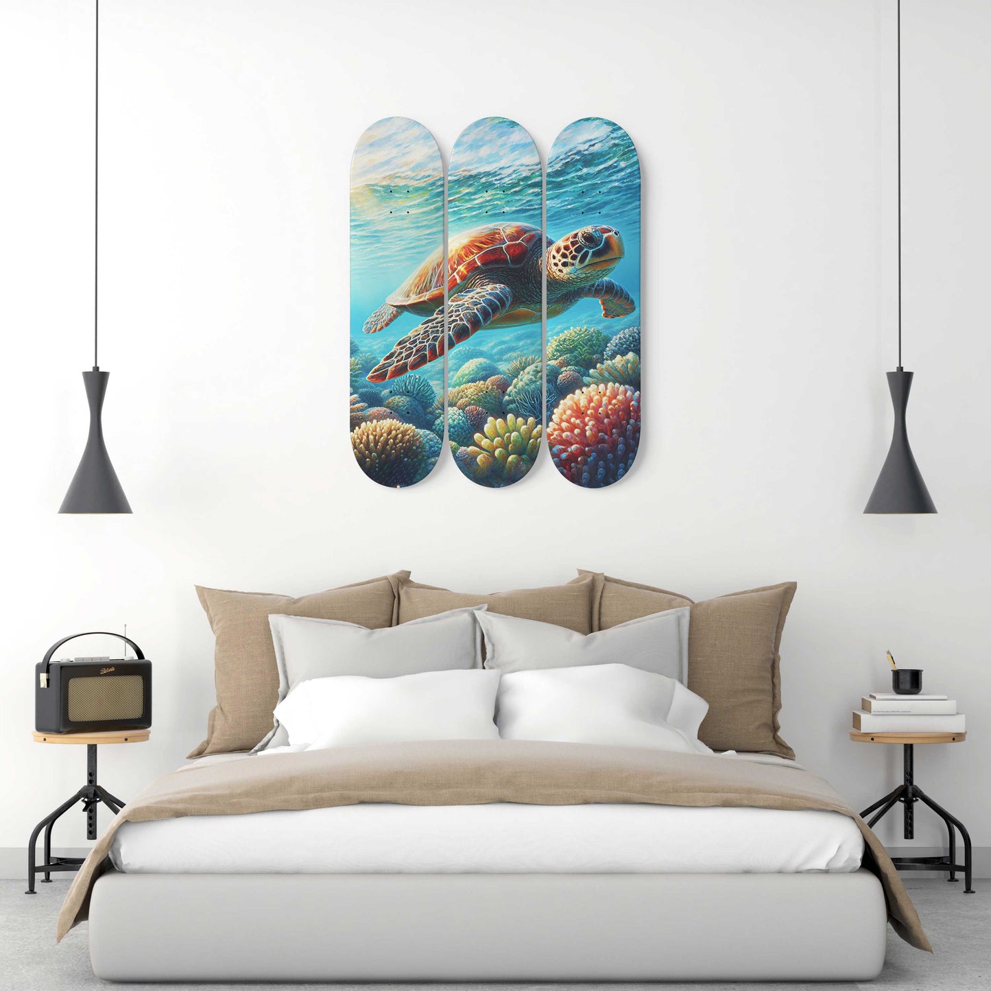 Turtle #1.0 3-Deck Skateboard Wall Art