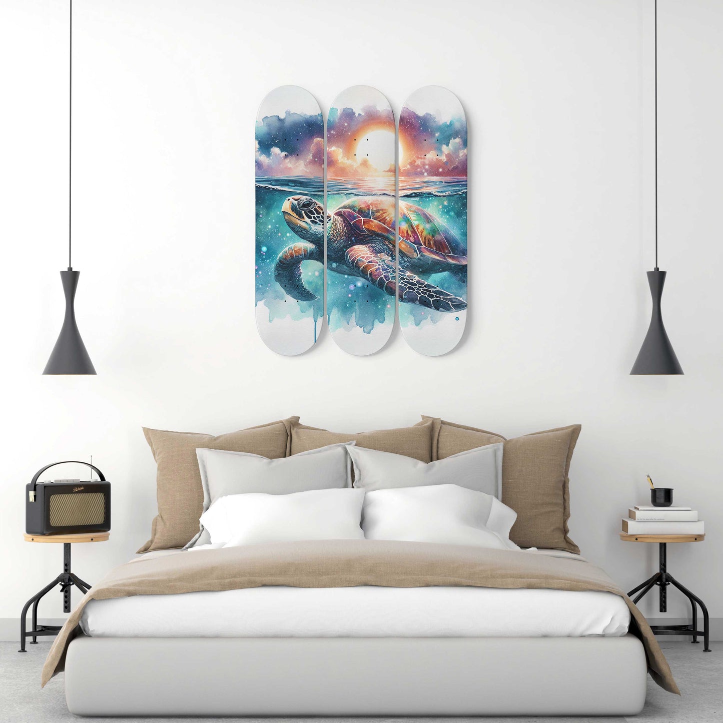 Turtle#3.0 3-Deck Skateboard Wall Art