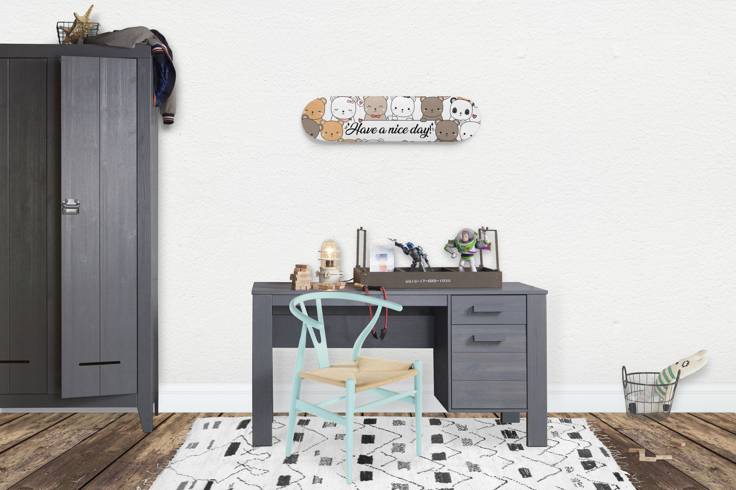 Lovable Teddy Bears, Polar Bears & Pandas - Skateboard Wall Art