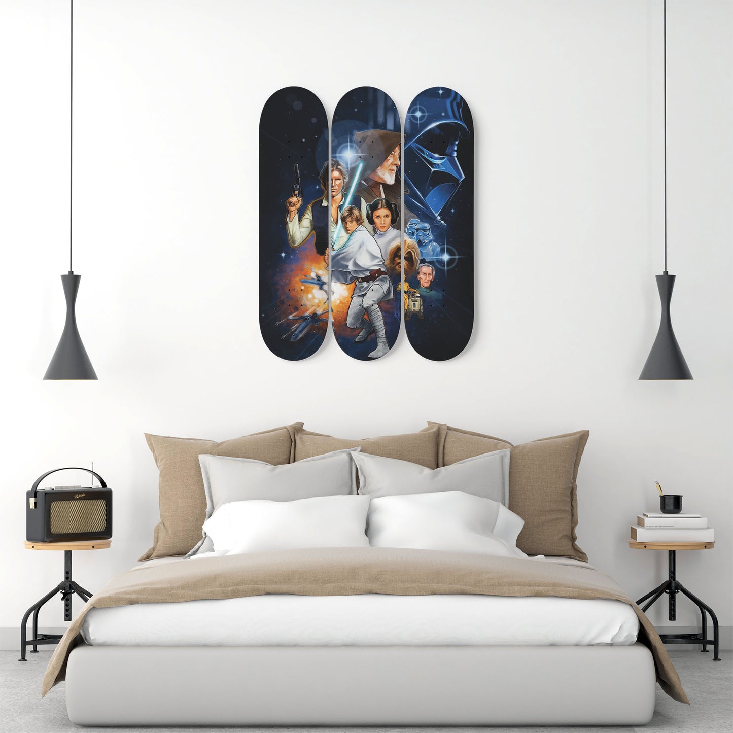 Star Wars - Characters - 3-piece Skateboard Wall Art