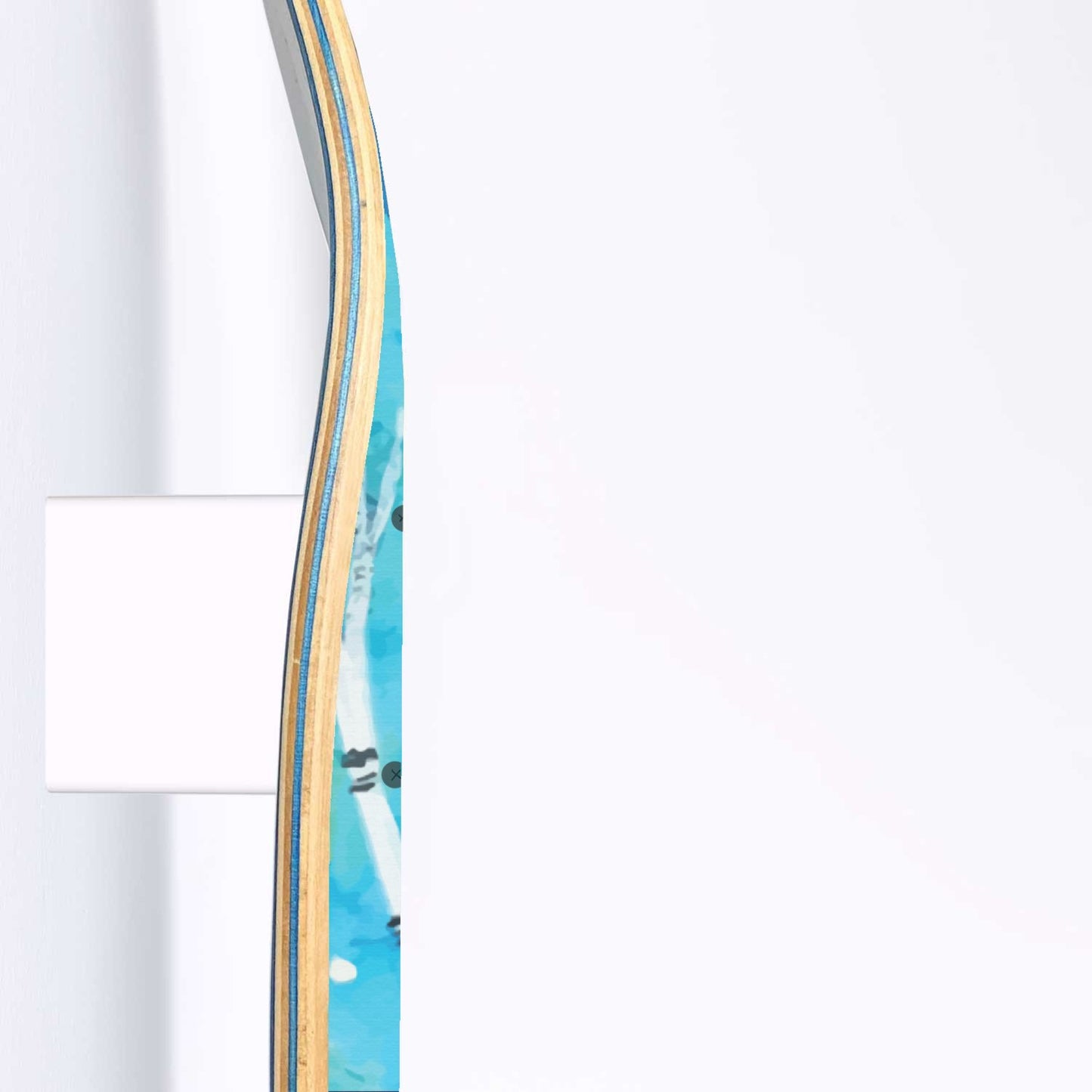 Random Colorful Artwork 9 - | Skateboard Deck Wall Art, Wall Hanged Room Decoration, Maple Wood, Accent Gift for Home, Aesthetic Wall Art
