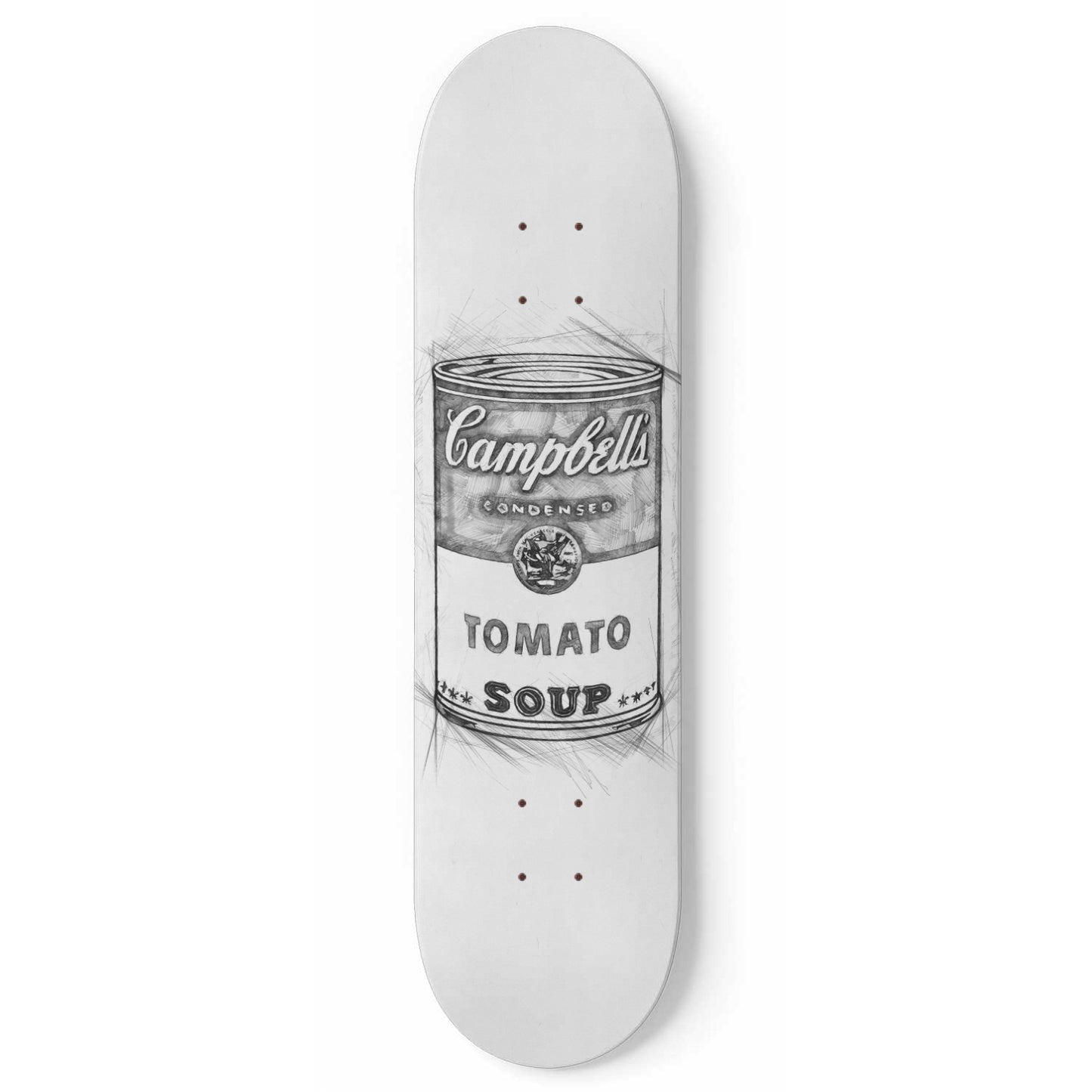 Retro Pop Art Wall Art Funky Campbell Soup 1-Piece Variation 8| Skateboard Wall Art