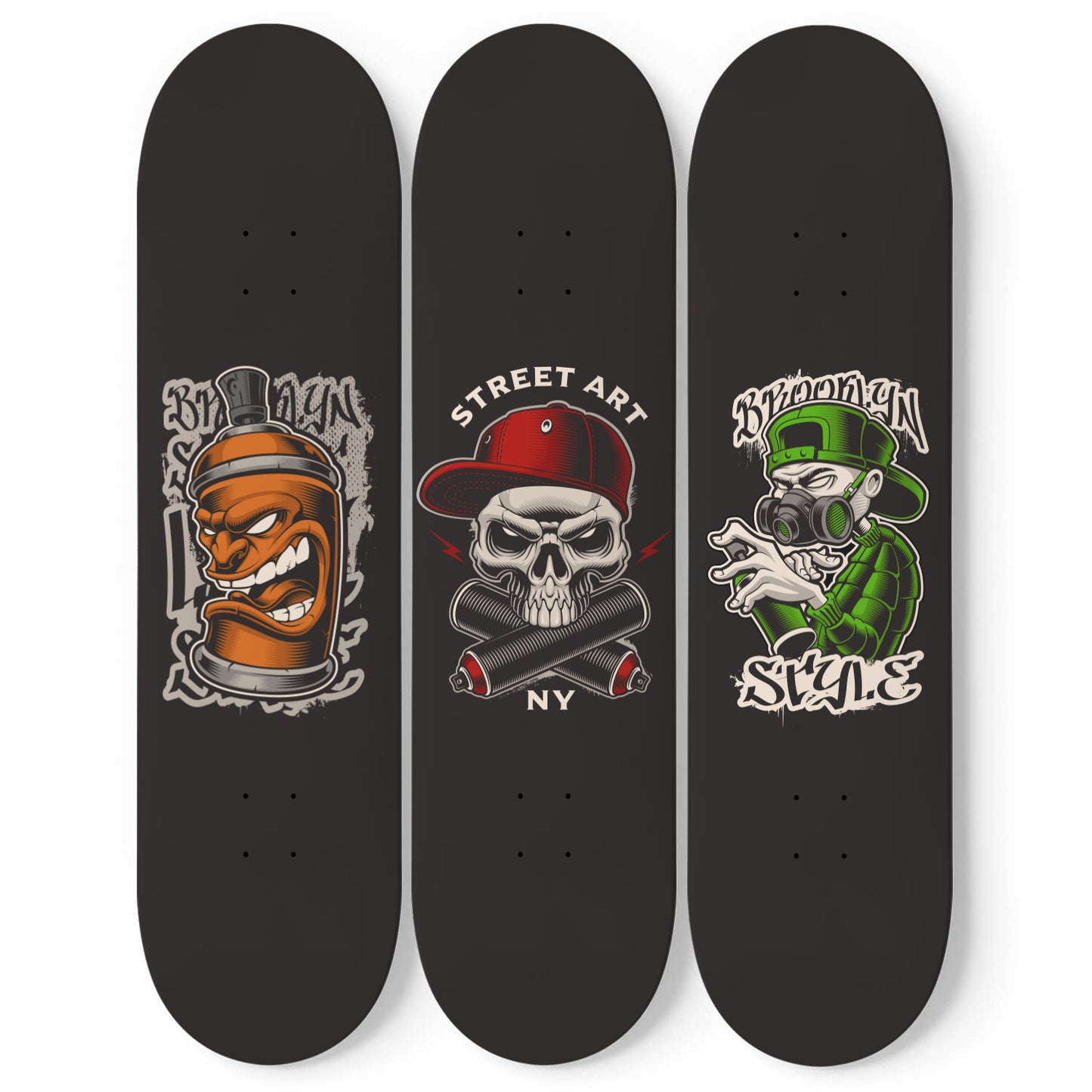 Graffiti - Street Art Characters Skateboard Wall Art