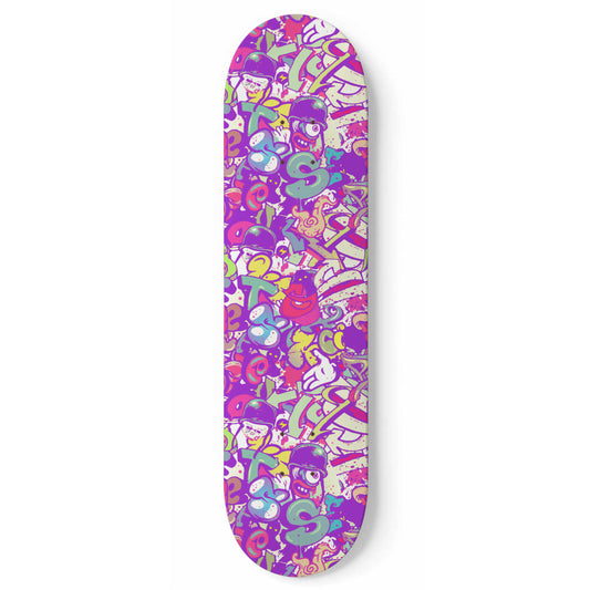 Graffiti World 05 Cute 1 piece Skateboard Wall Art
