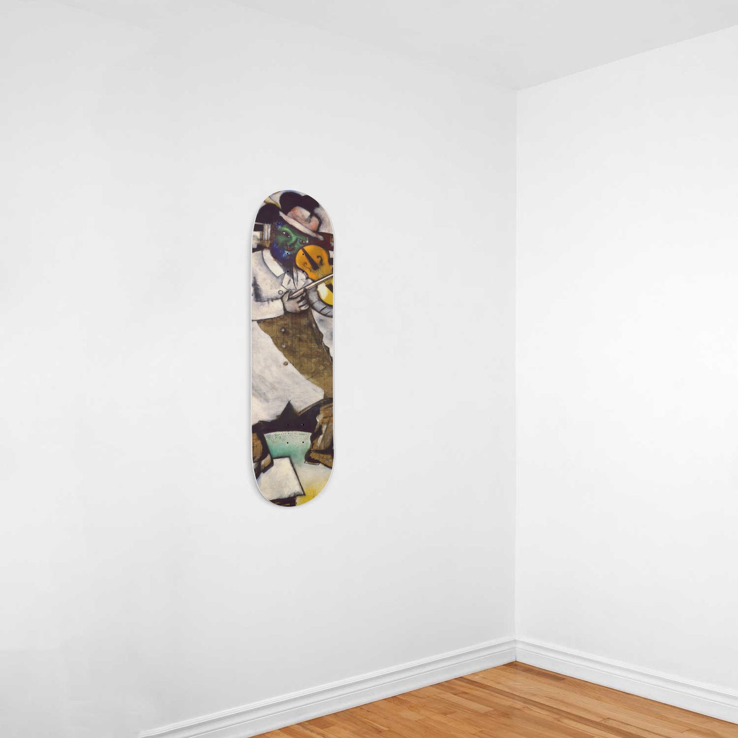 Marc Chagall - The Fiddler - 1-piece Skateboard Wall Art