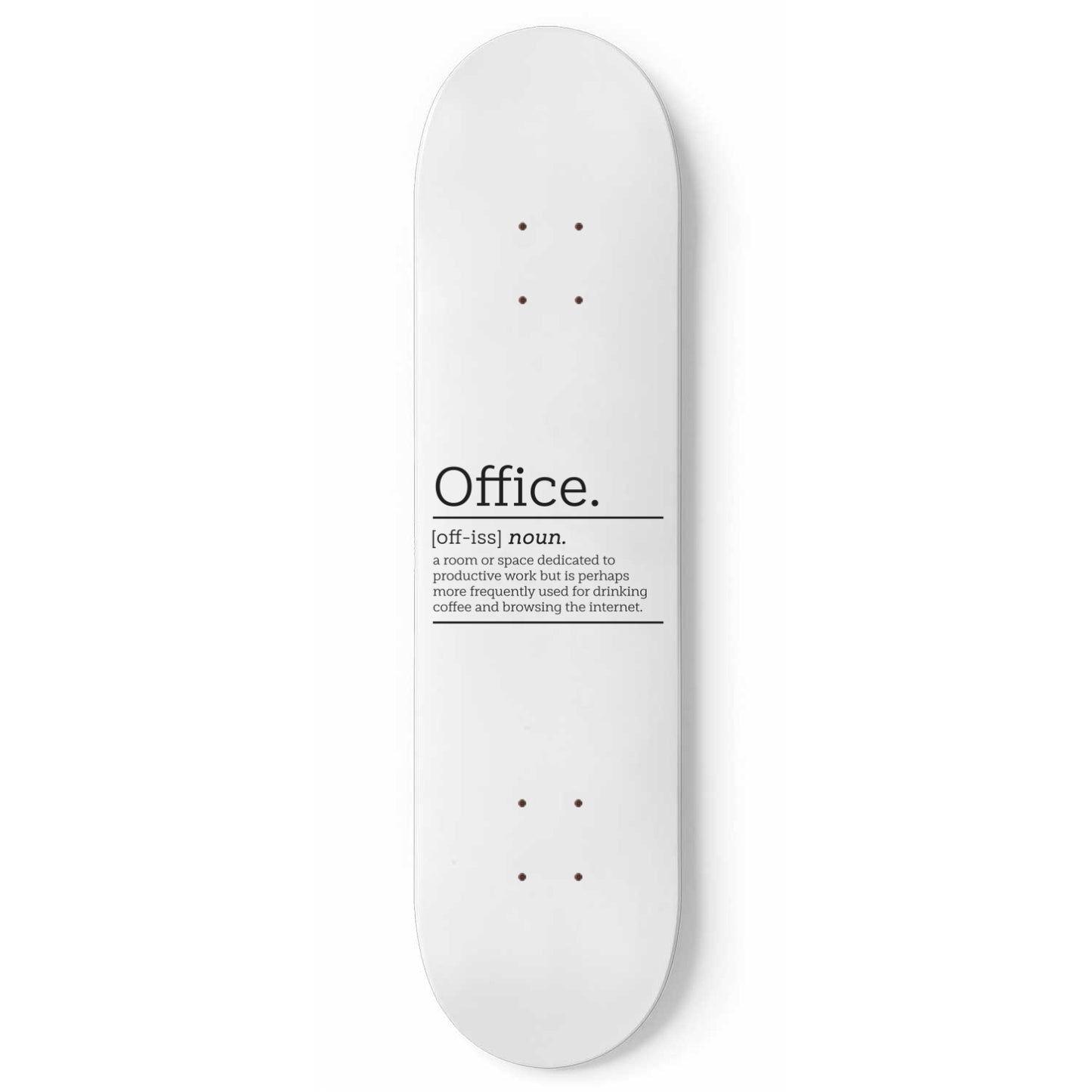Office Dictionary Quote | Office Definition Skateboard Wall Art