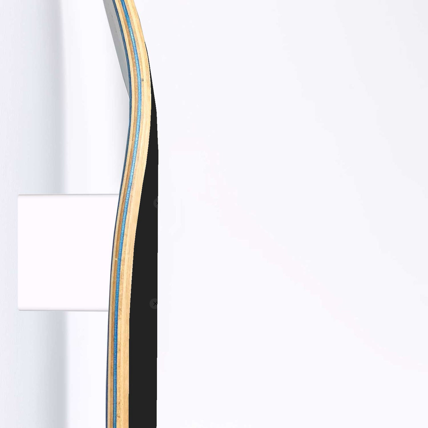 His side, her side in Black Housewarming Gift - Skateboard Wall Art