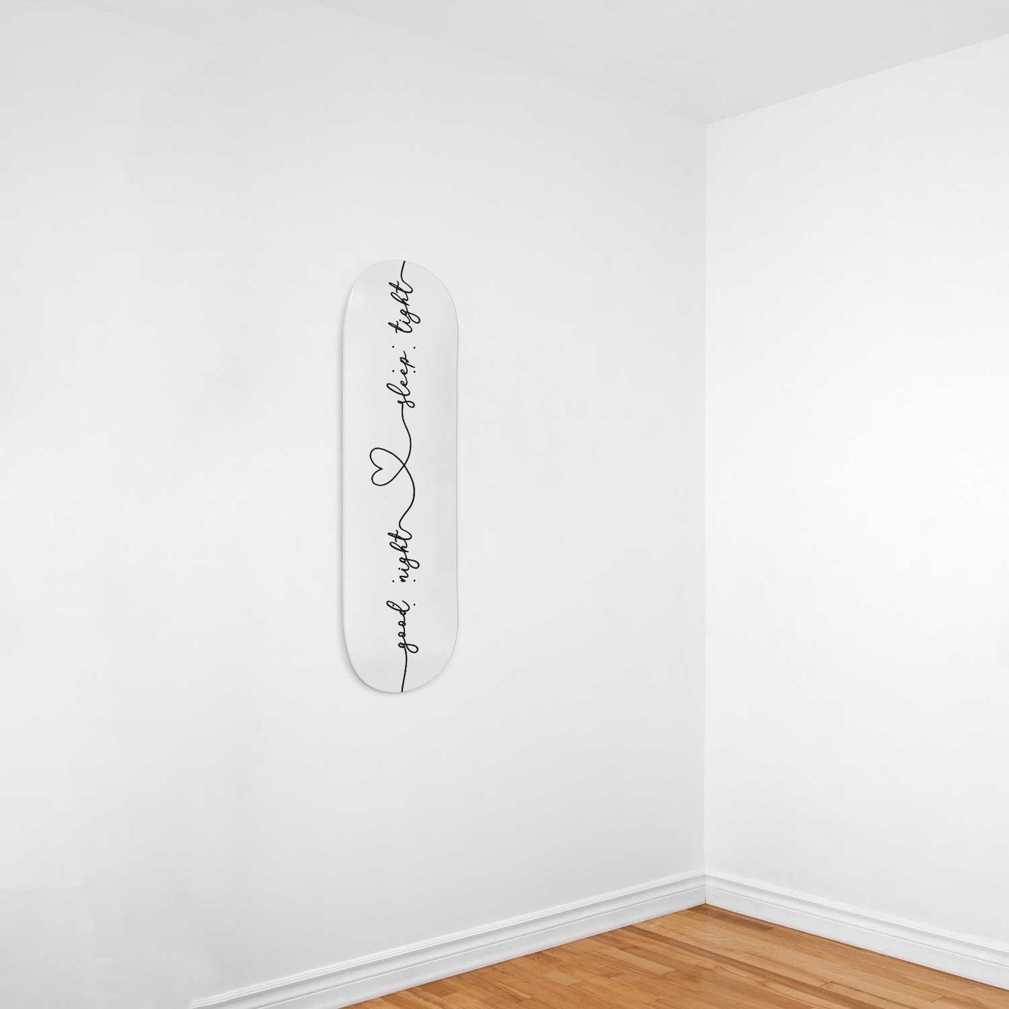 Good Night, Sleep Tight In White Housewarming Gift - Skateboard Wall Art