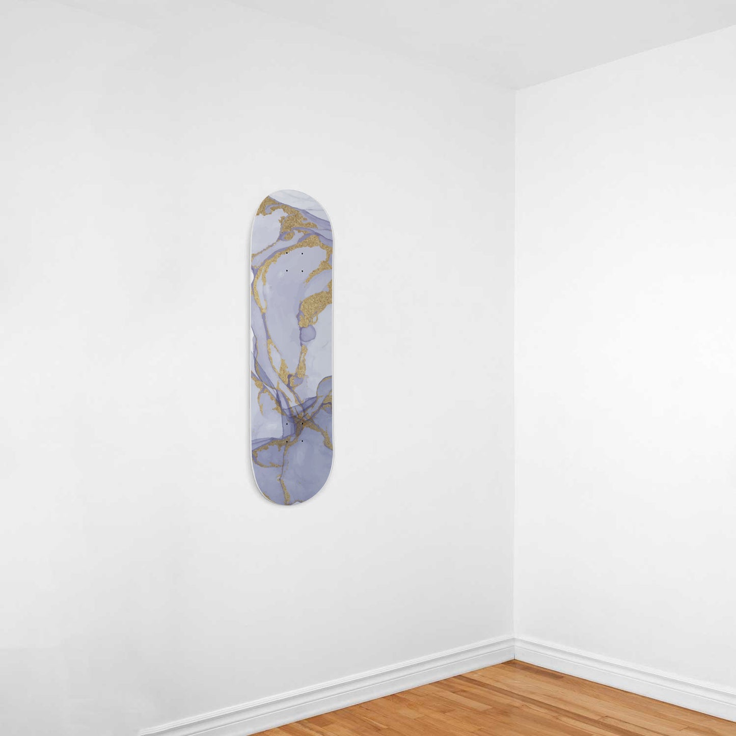 Amethyst - Liquid Marble Wall Art - Purple - 1 piece Skateboard Deck Wall Art