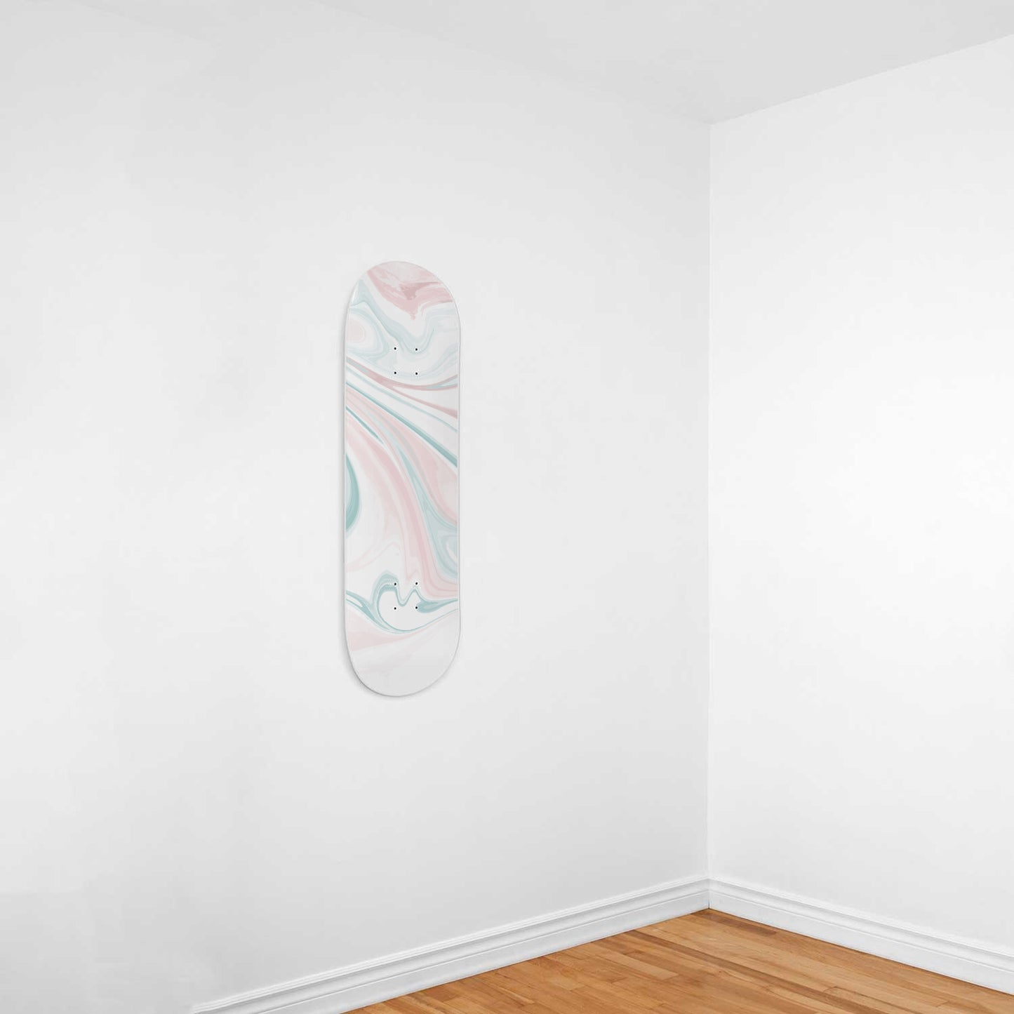 Liquid Marble Wall Art - Blue - 1 Skateboard Wall Art