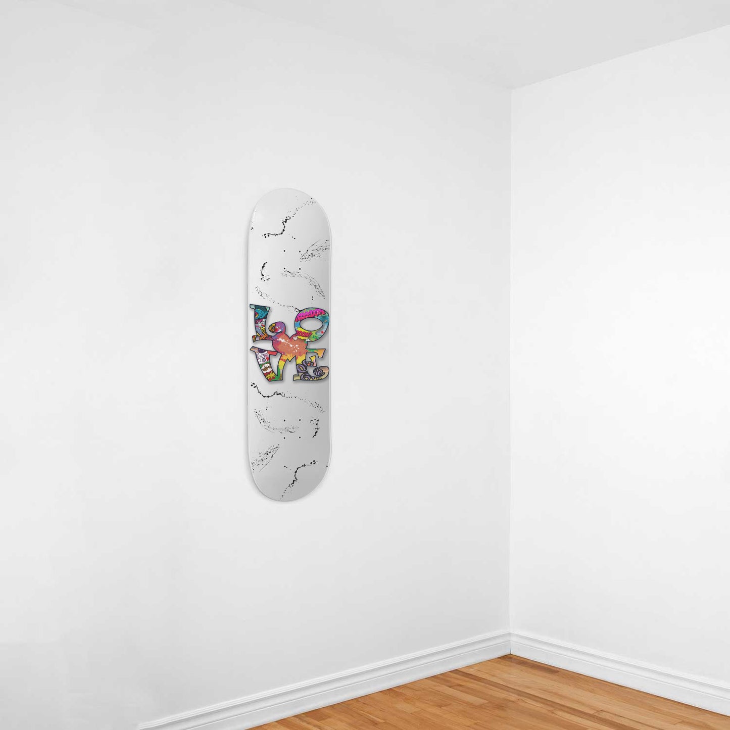 LOVE Pop Art Wall Art 1-piece Skateboard Wall Art