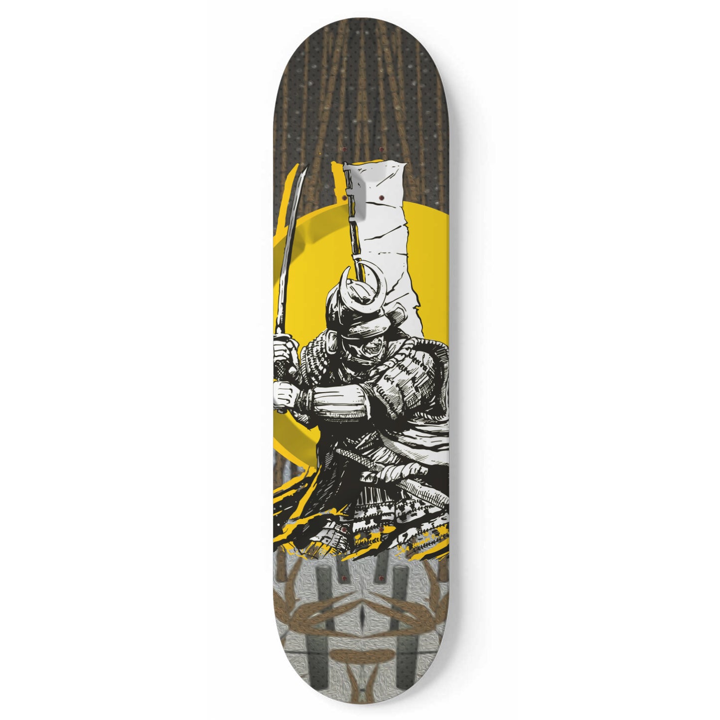 Samurai Graffiti 1-piece Skateboard Wall Art