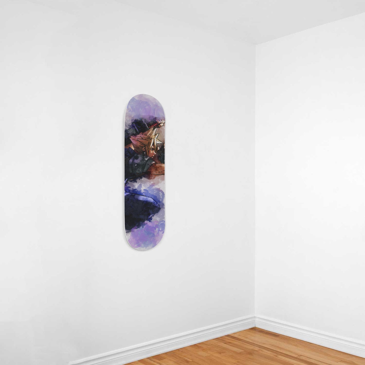 Final Fantasy 7 - Cloud Strife Painting, Skateboard Wall Art