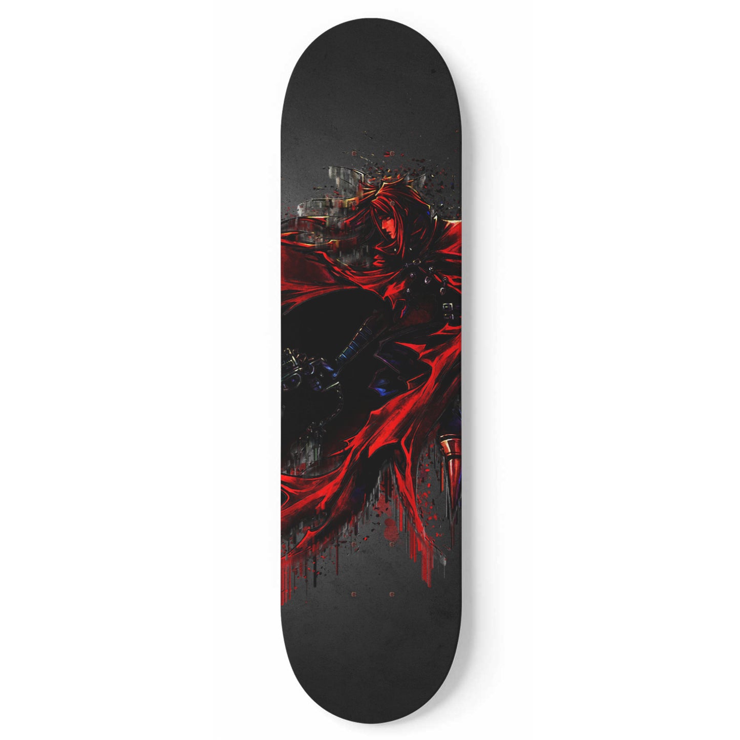 Final Fantasy | Vincent Valentine Painting 1-piece Skateboard Wall Art