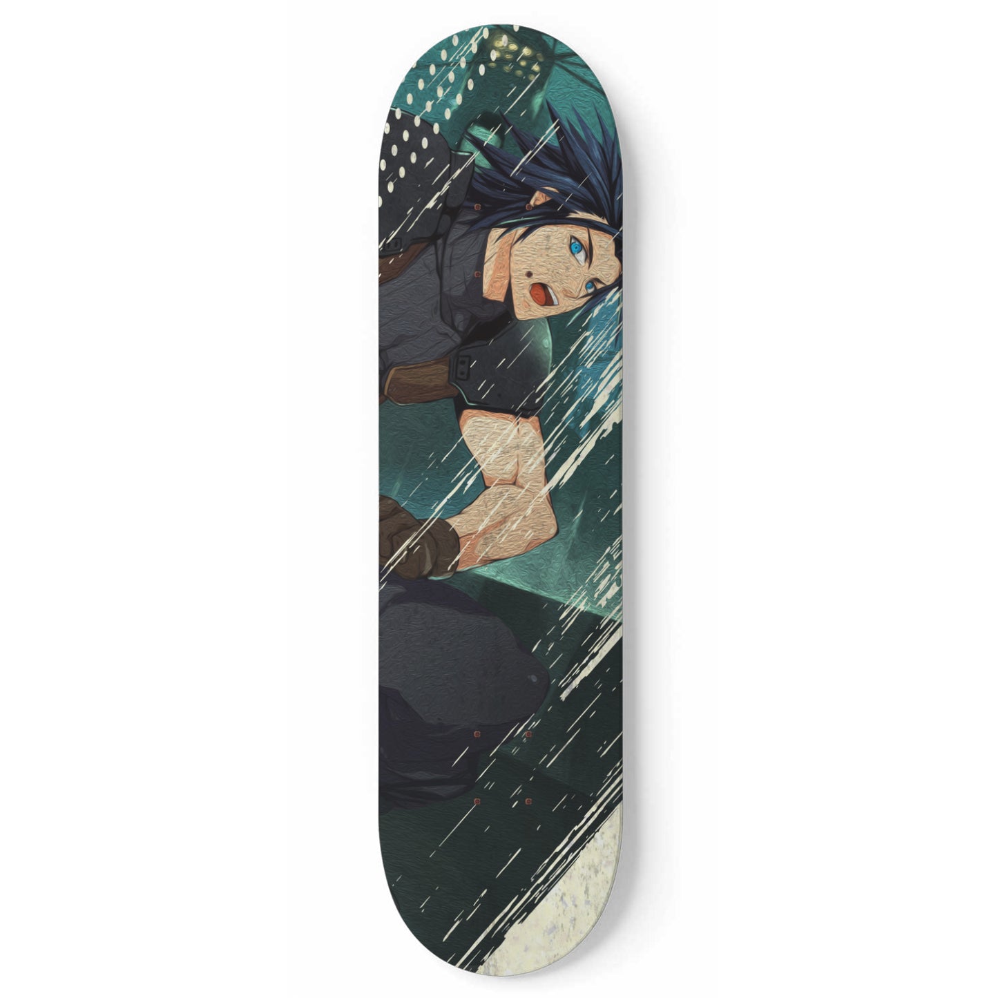 Final Fantasy | Zack Fair Painting 1-piece Skateboard Wall Art
